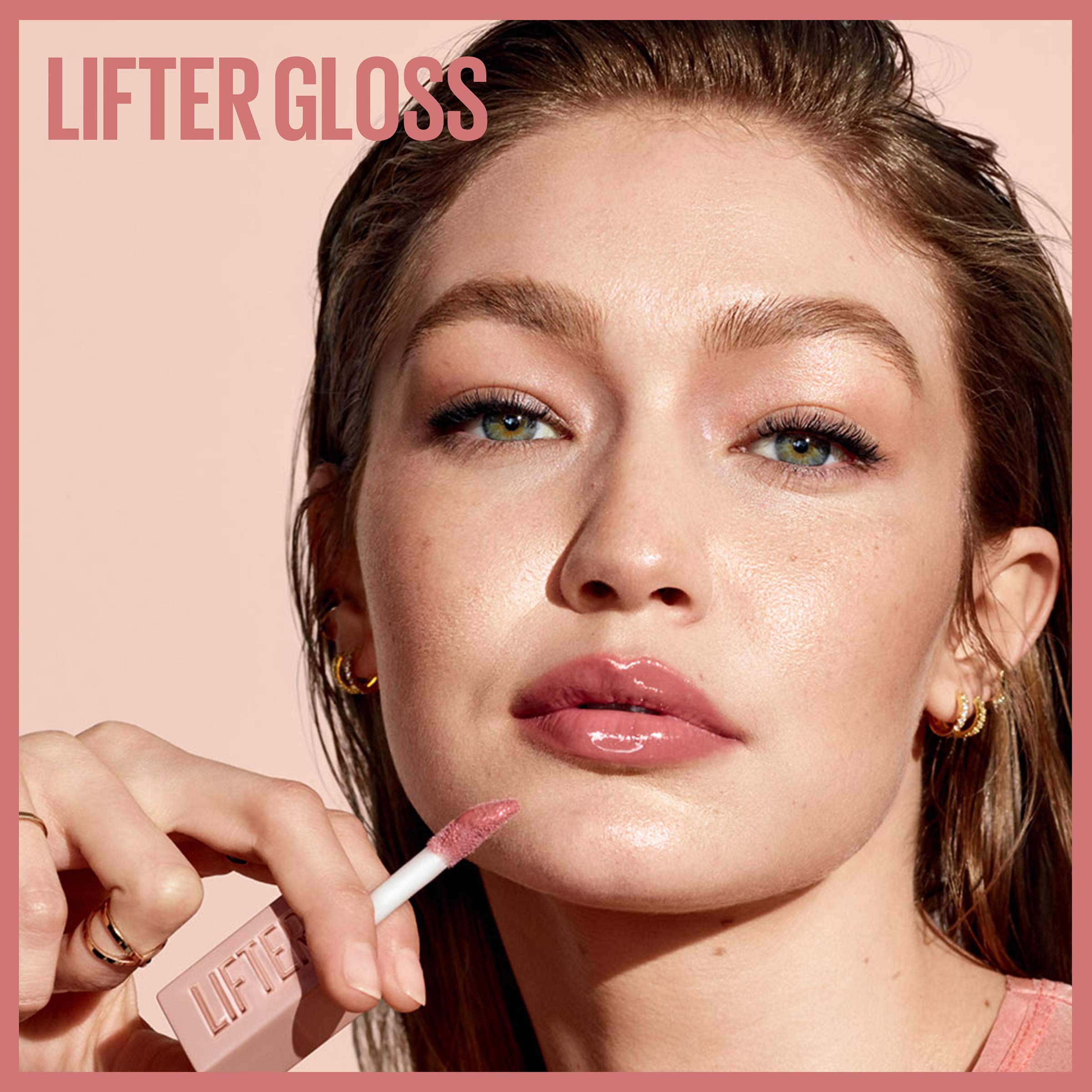 Maybelline Lifter Gloss Hydrating Lip Gloss with Hyaluronic Acid, Ice (Translucent Pink), 0. 18 oz detail image 9