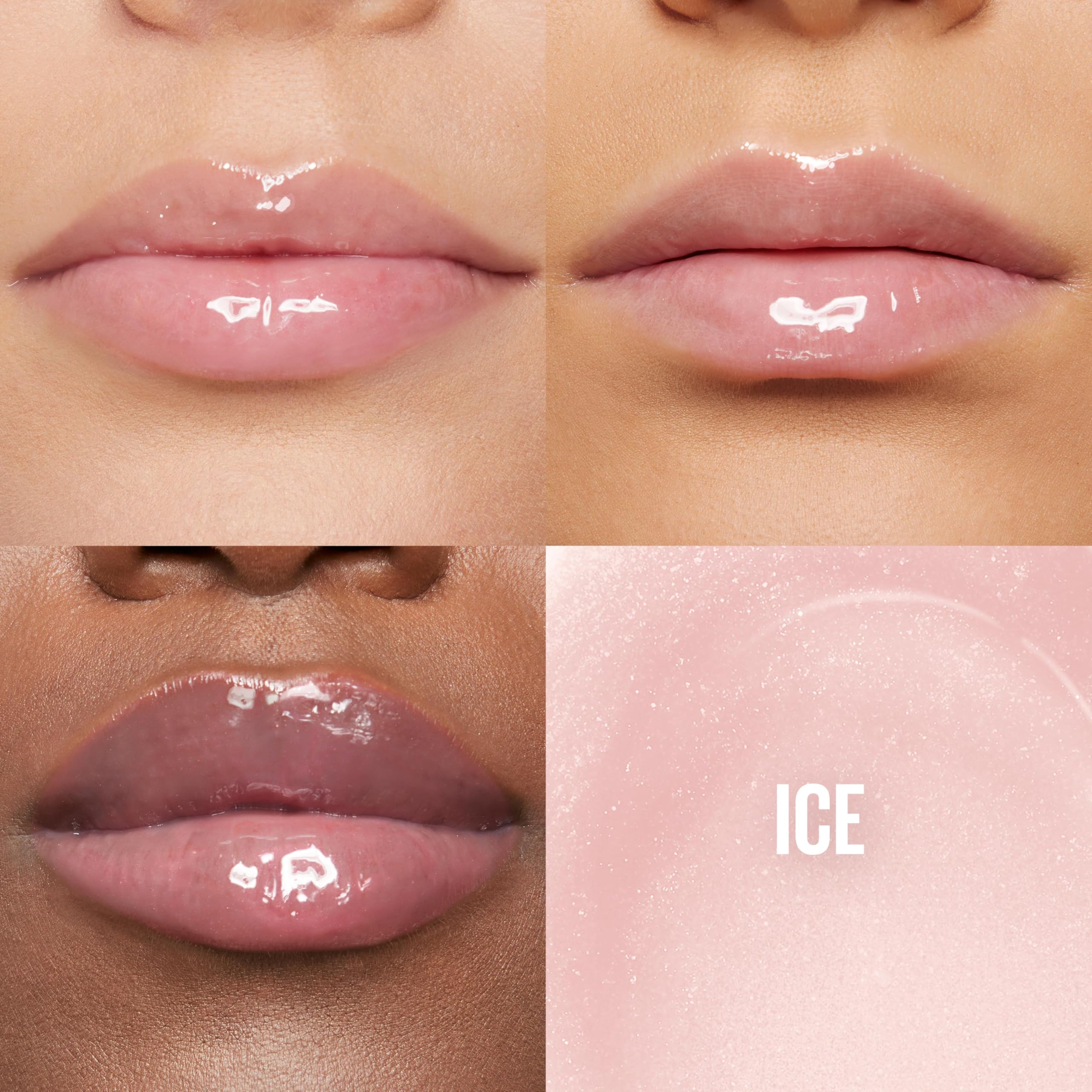 Maybelline Lifter Gloss Hydrating Lip Gloss with Hyaluronic Acid, Ice (Translucent Pink), 0. 18 oz detail image 2