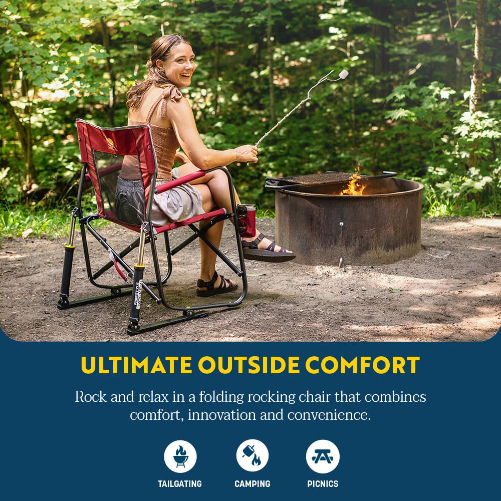 GCI Outdoor Freestyle Rocker Camping Chair - Black detail image 3