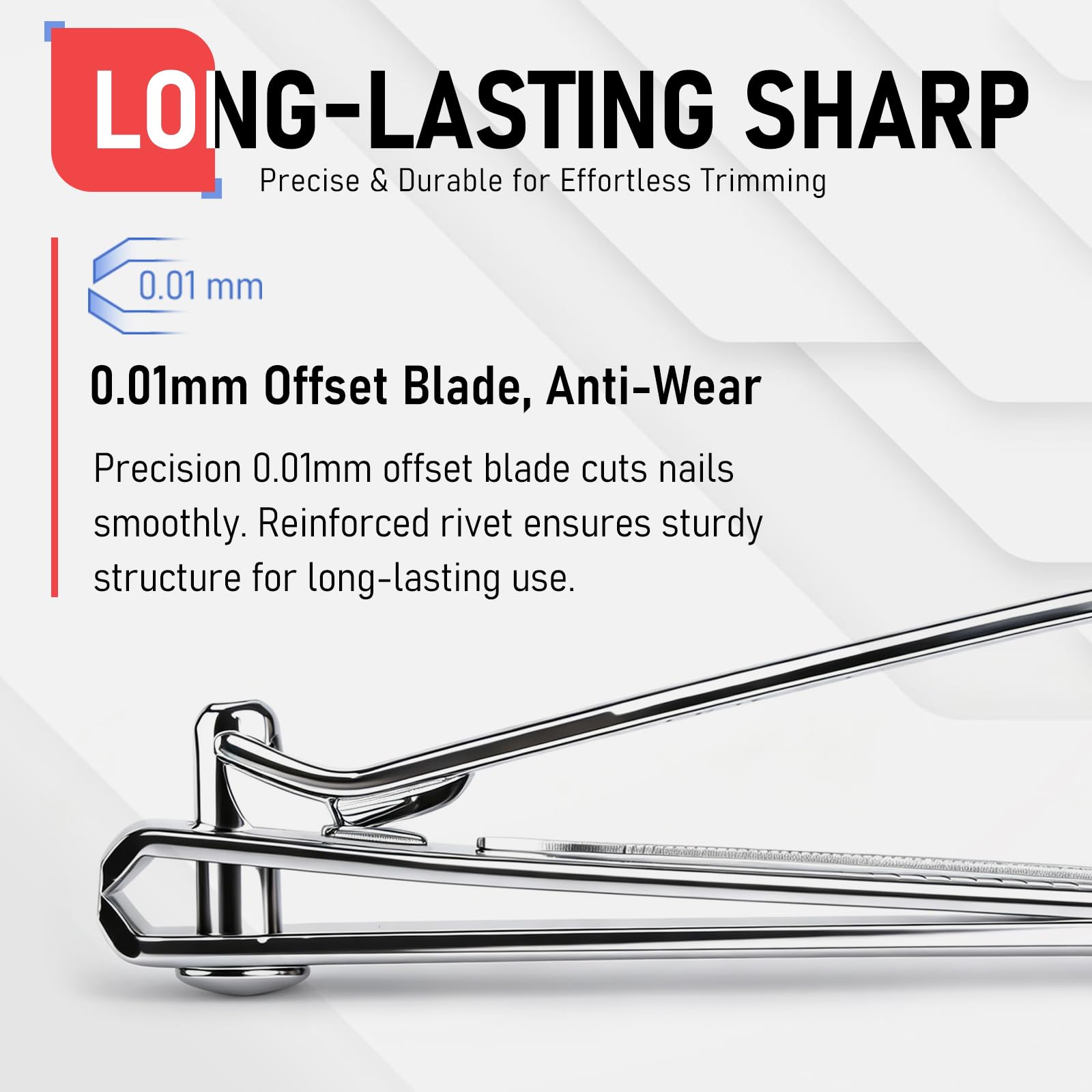 FiriKer Nail Clippers with Nail File, Fingernail Clipper, Toe Nail Clippers detail image 4