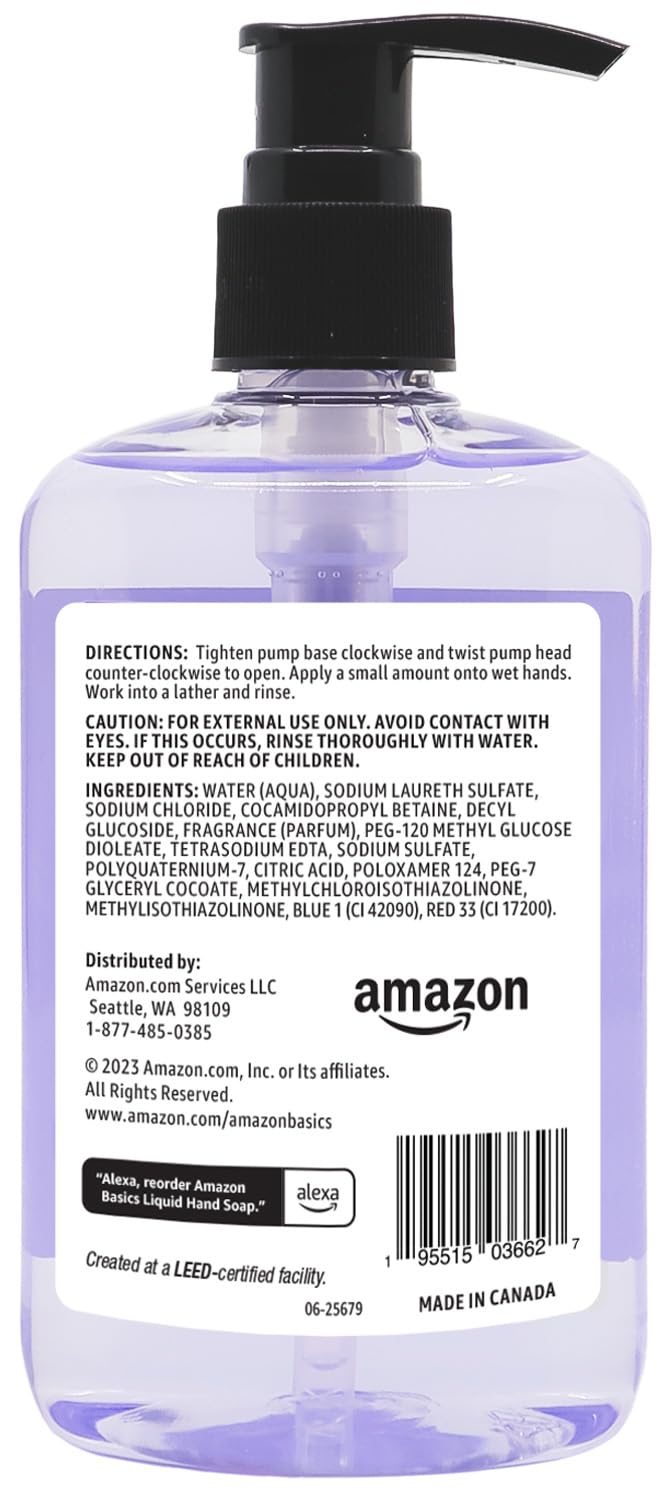 Amazon Basics Original Fresh Liquid Hand Soap with Moisturizers, 7. 5 Fl Oz (Pack of 6) detail image 5