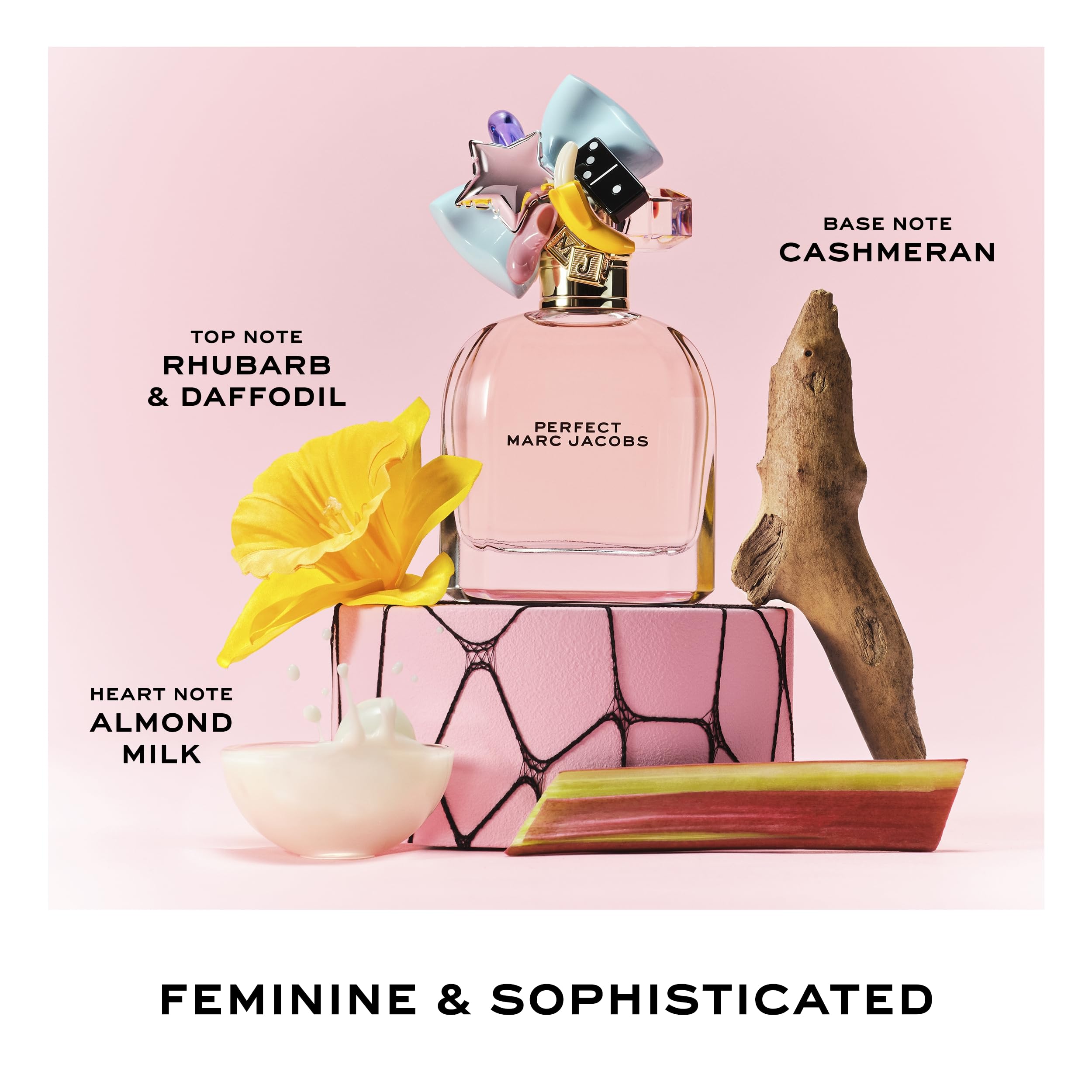 Marc Jacobs Perfect Eau de Parfum — Floral Women's Perfume with Rhubarb & Daffodil Notes detail image 3