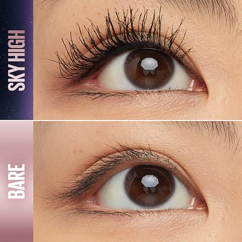 Maybelline Lash Sensational Sky High Washable Mascara Makeup, Volumizing, Lengthening, Defining, Curling, Multiplying, Buildable Formula, Blackest Black, 1 Count detail image 9
