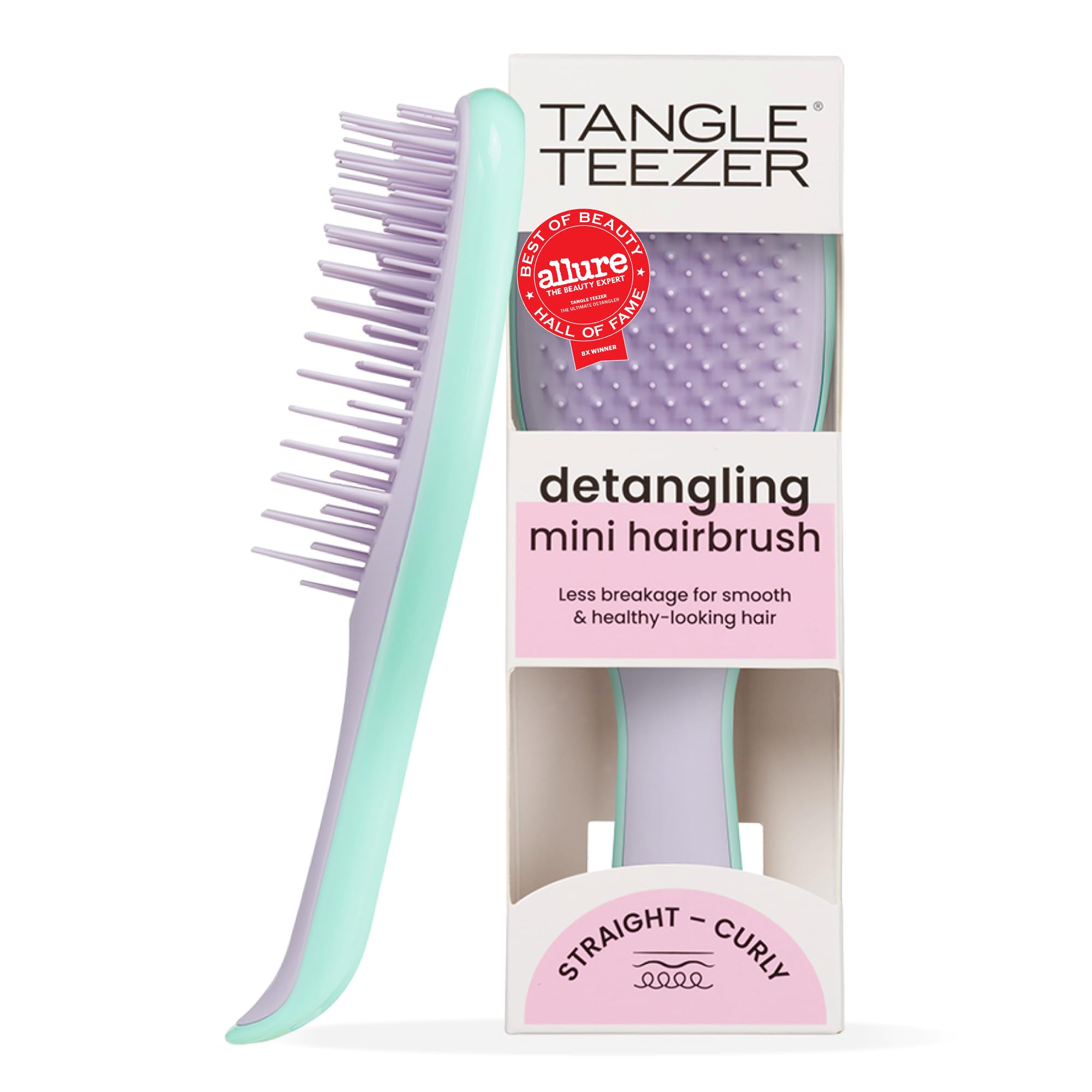 Tangle Teezer Ultimate Detangler Mini Hair Brush, Wisteria Leaf detail image 1