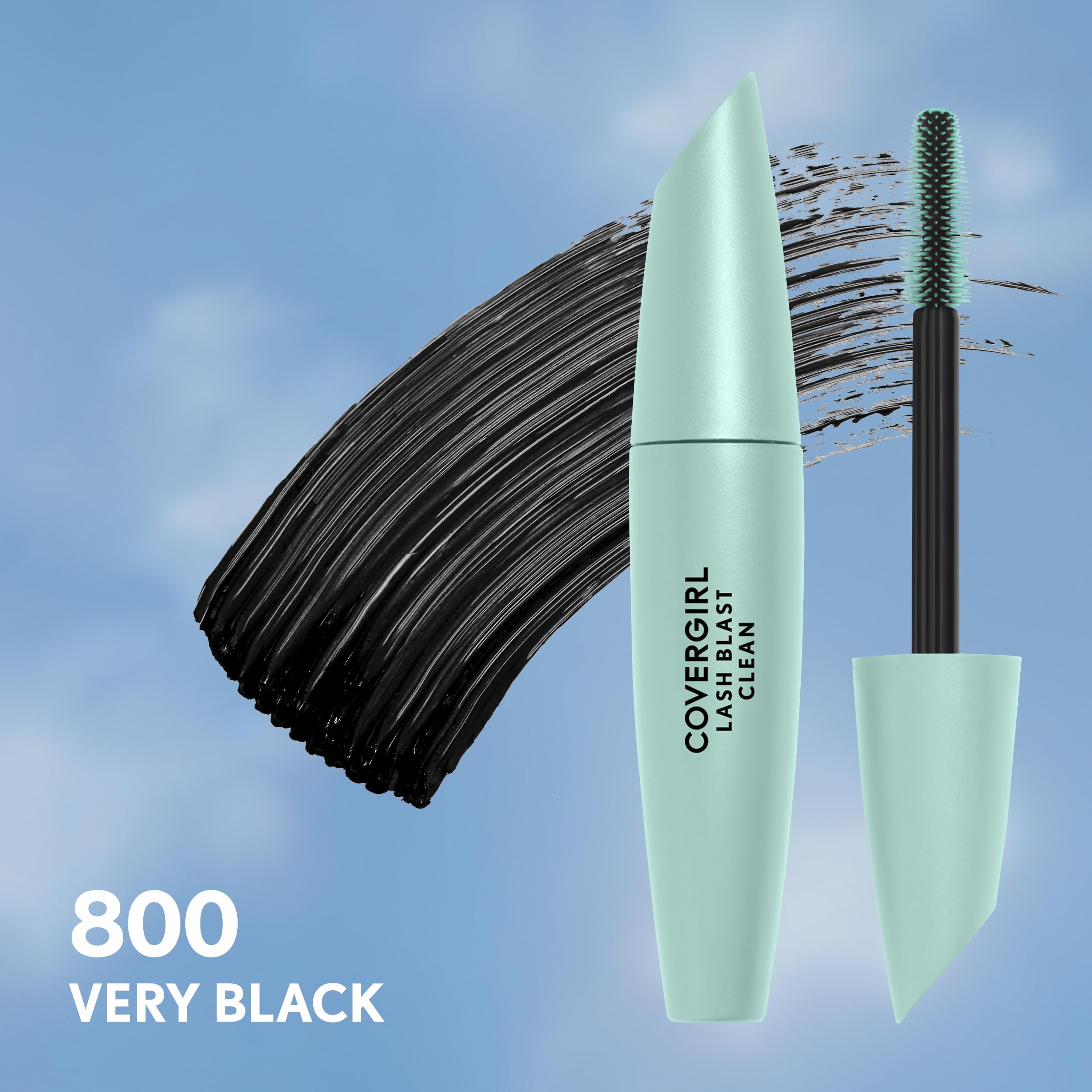 COVERGIRL Lash Blast Clean Volume Mascara, Vegan Formula, Volumizing, Smudge‑Proof, Very Black, 1 Count detail image 3