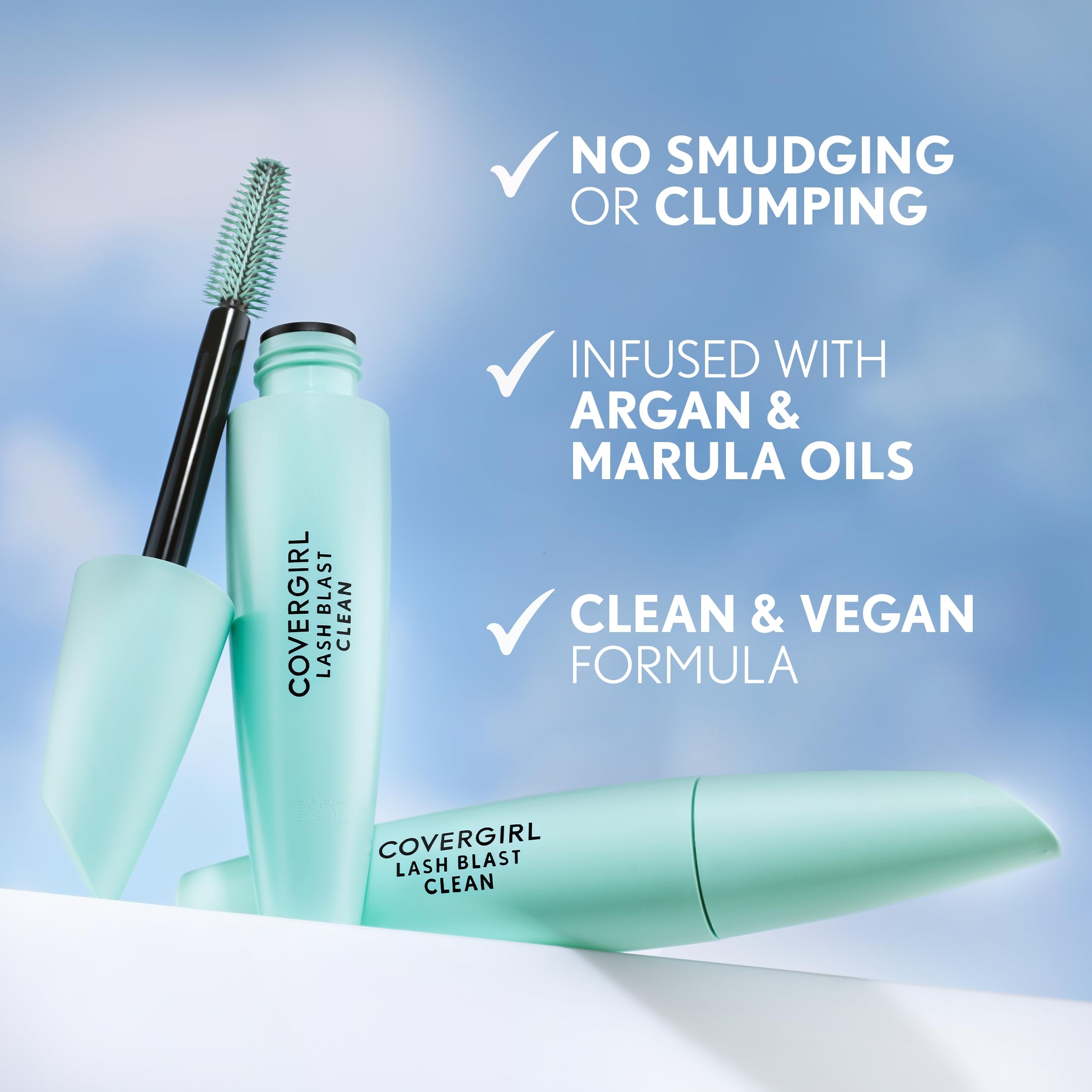 COVERGIRL Lash Blast Clean Volume Mascara, Vegan Formula, Volumizing, Smudge‑Proof, Very Black, 1 Count detail image 9