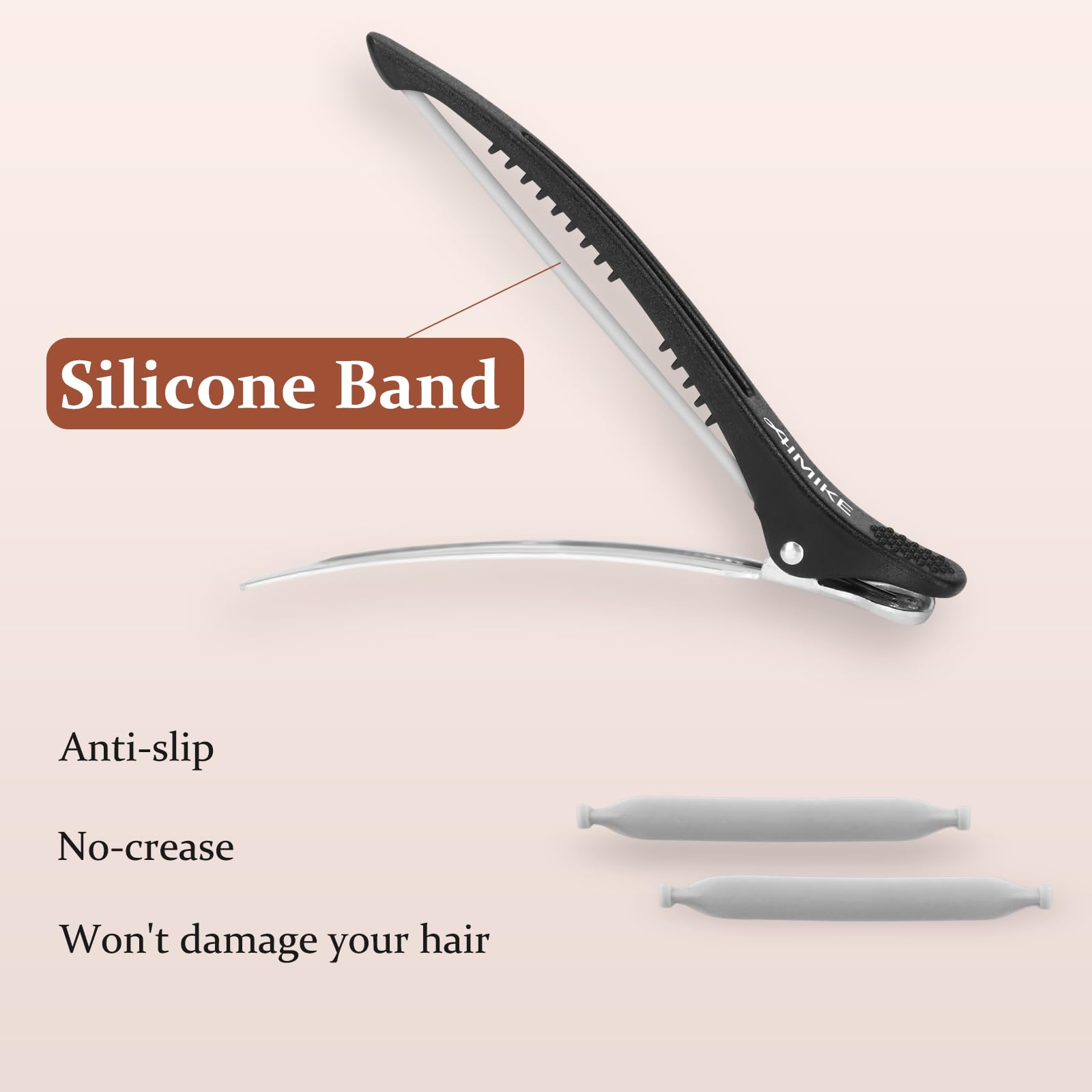 AIMIKE Hair Clips for Styling Sectioning, Barbers & Home Hair Cutting Clips detail image 3