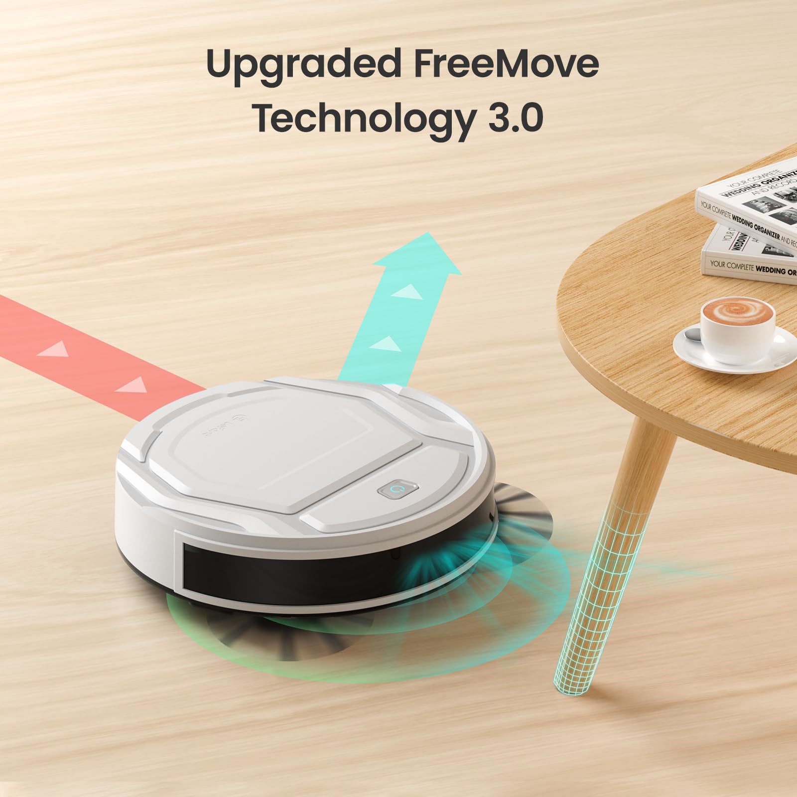 Lefant Robot Vacuum Cleaner, Strong Suction, 120 Mins Runtime, Slim, Low Noise, Automatic Self-Charging, Wi-Fi/App/Alexa Control, Ideal for Pet Hair Hard Floor and Daily Cleaning, M210 detail image 8