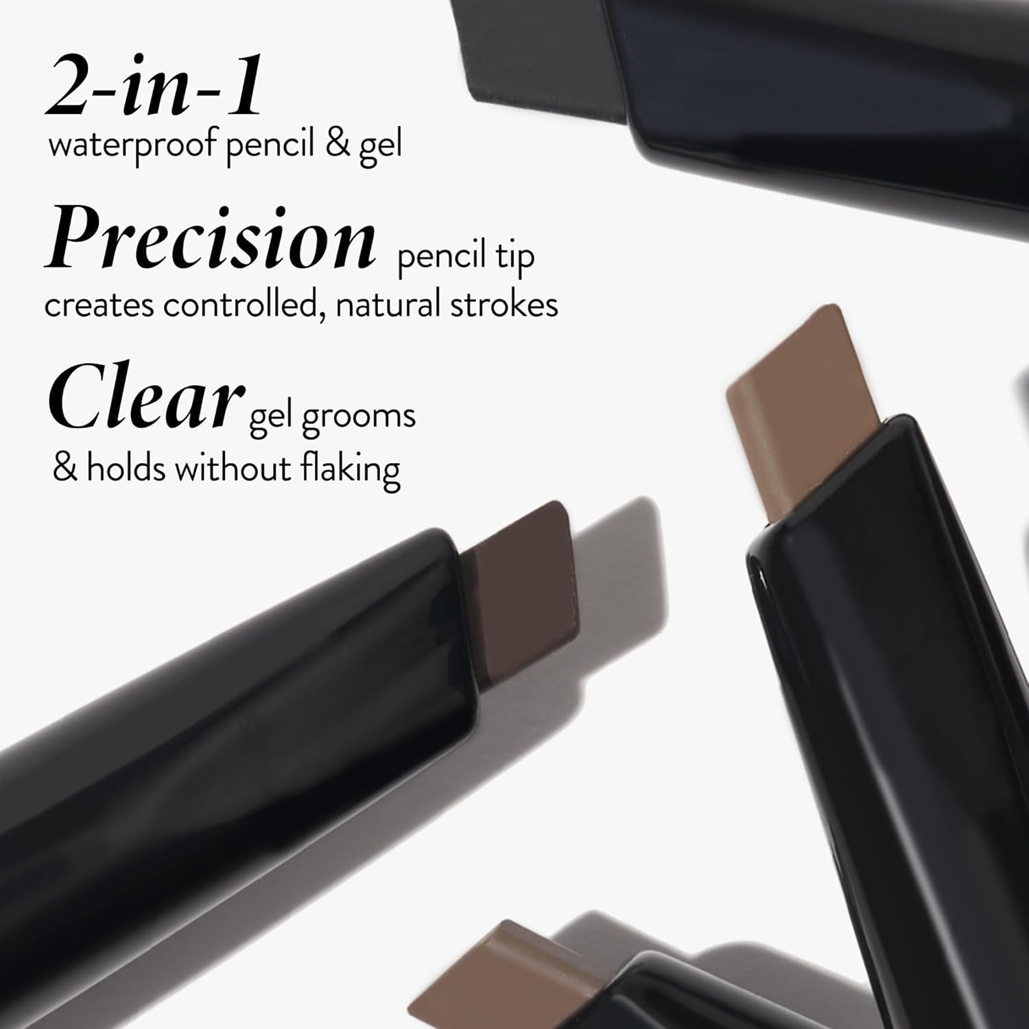 LAURA GELLER NEW YORK Sculpt-n-Stay 2-in-1 Waterproof Eyebrow Pencil & Brow Gel – Taupe detail image 3
