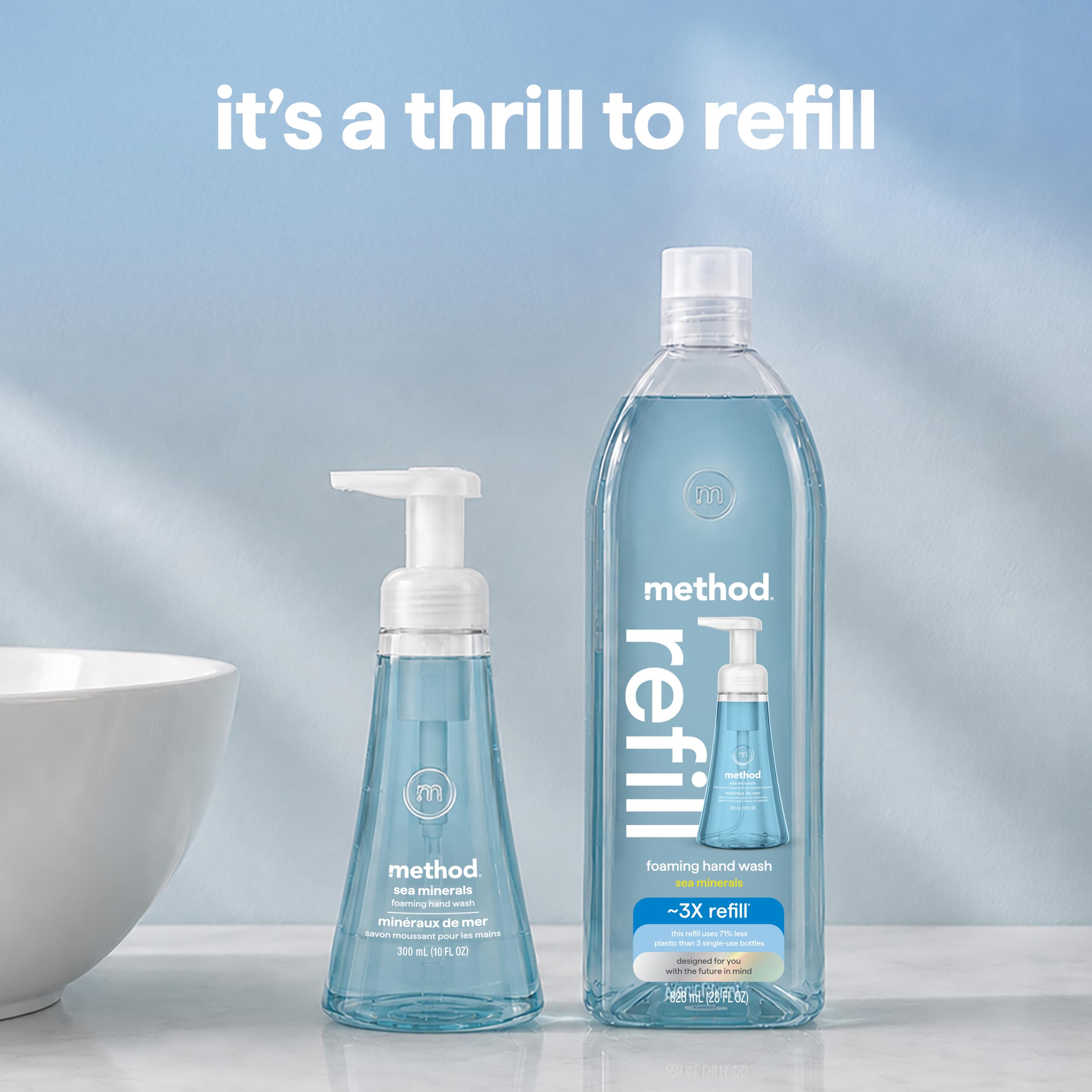 method Foaming Hand Wash Refill, Sea Minerals, 28 fl oz detail image 3
