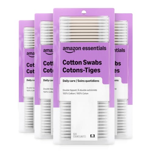 Amazon Essentials Cotton Swabs, 2000 Count (4 Packs of 500) (Previously Amazon Basics) detail image 6