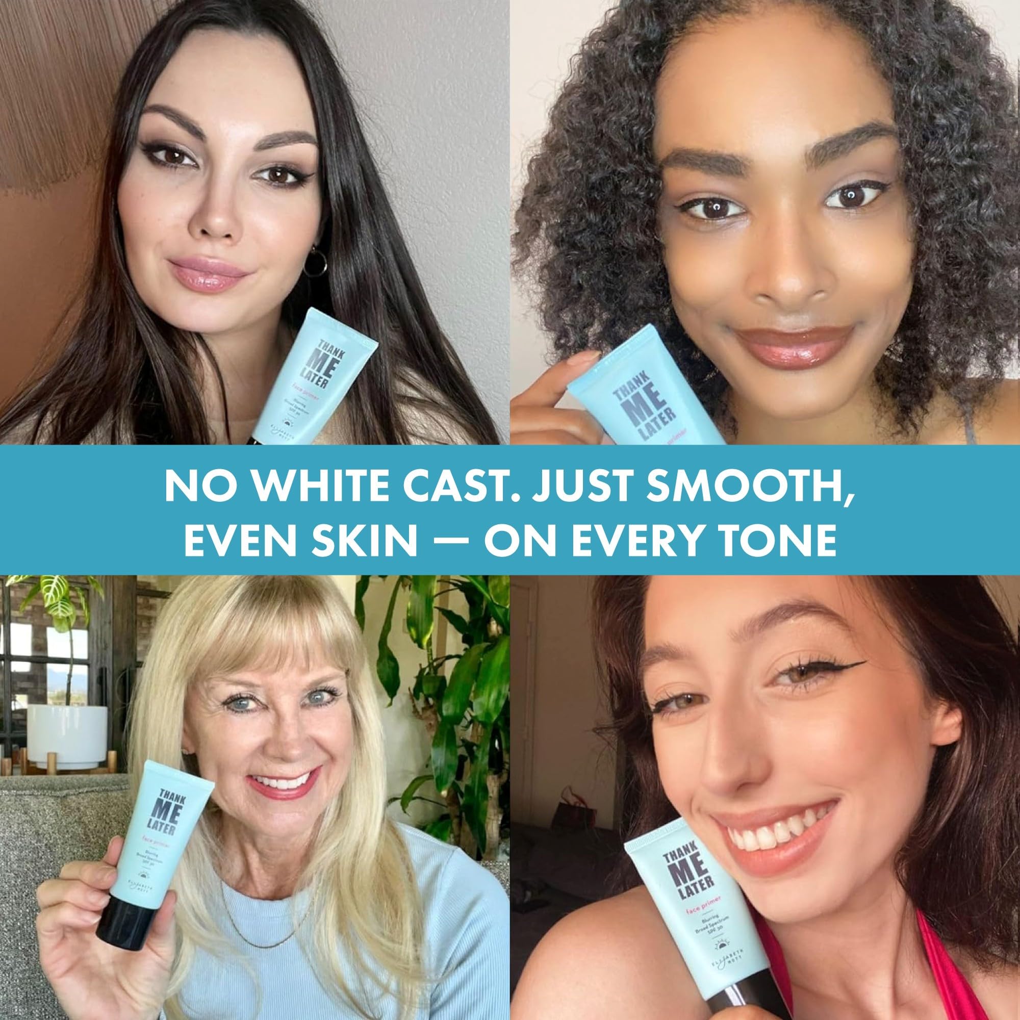 Elizabeth Mott Thank Me Later Blurring Face Primer SPF 30, 30 g — Lightweight, Hydrating, Demi‑Matte Finish, Cruelty‑Free detail image 7