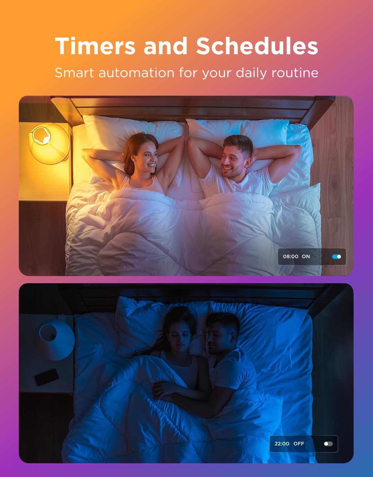 Govee Smart Light Bulbs, Color Changing Light Bulb, Work with Alexa and Google Assistant, 16 Million Colors RGBWW, WiFi & Bluetooth LED Light Bulbs, Music Sync, A19, 800 Lumens, 4 Pack detail image 8