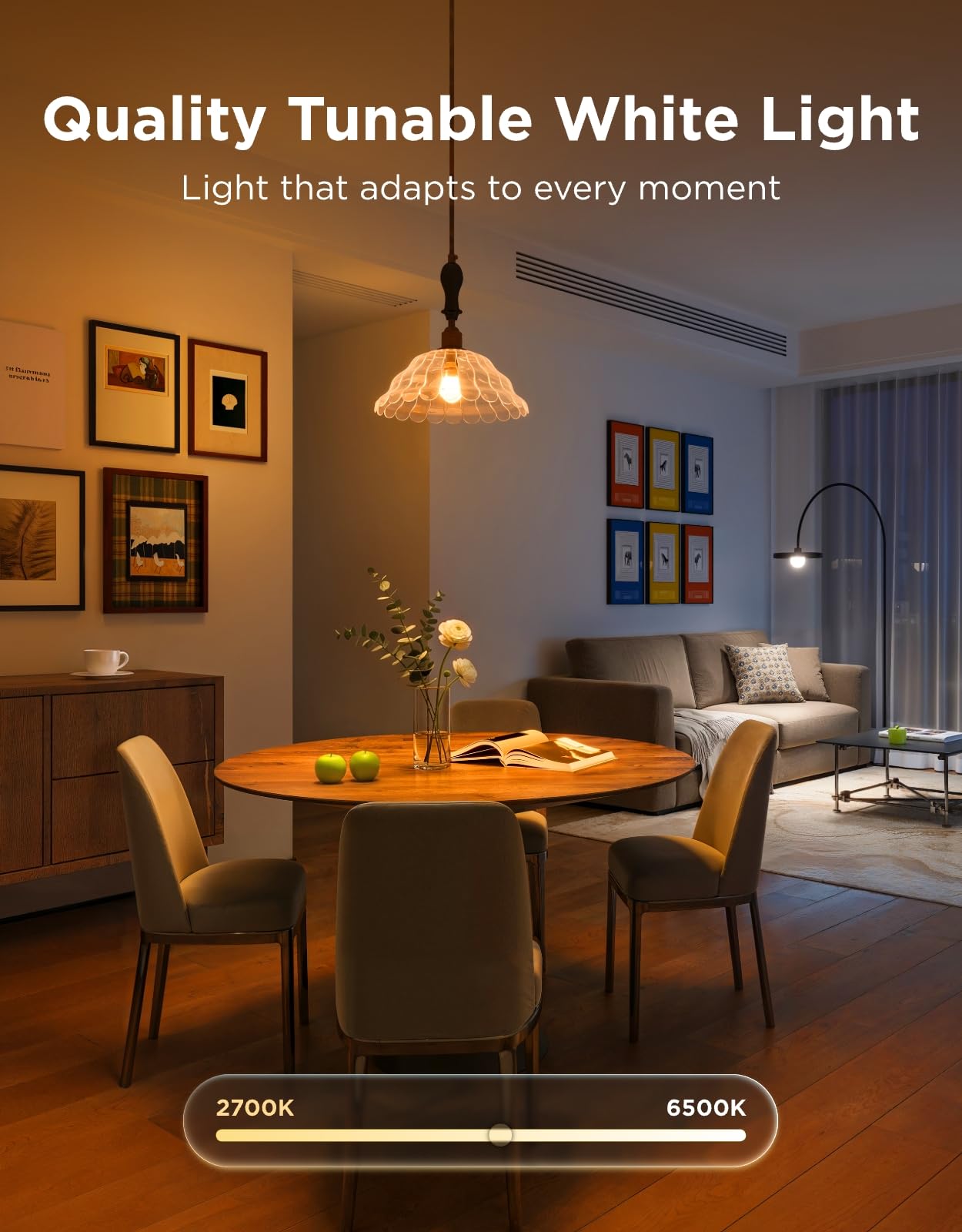 Govee Smart Light Bulbs, Color Changing Light Bulb, Work with Alexa and Google Assistant, 16 Million Colors RGBWW, WiFi & Bluetooth LED Light Bulbs, Music Sync, A19, 800 Lumens, 4 Pack detail image 5