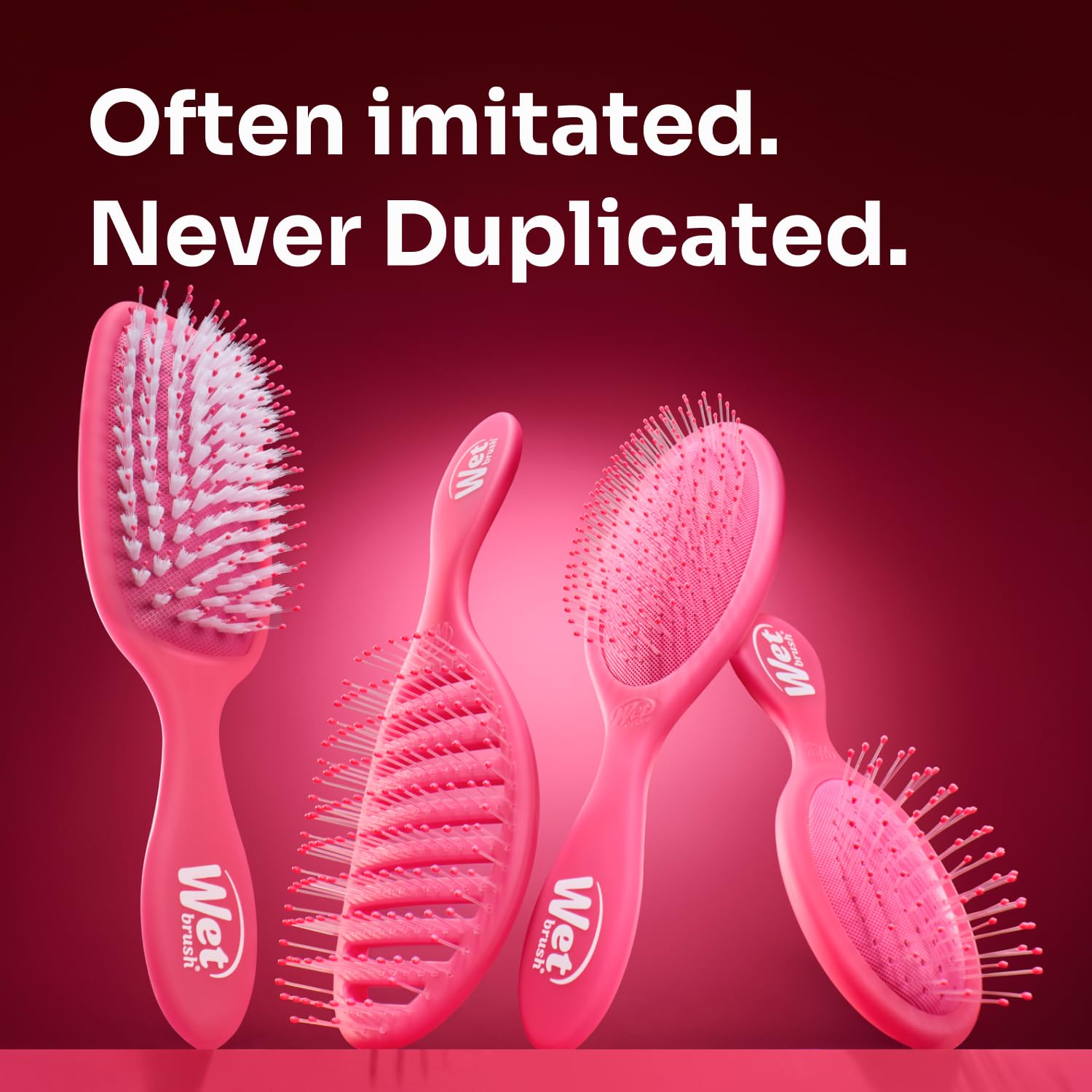 Wet Brush Original Detangler Hair Brush, Sky, For All Hair Textures detail image 9
