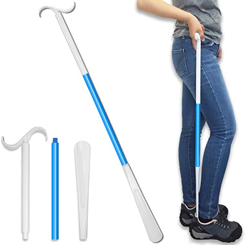 35. 5 Inch Long Handled Shoe Horn, Dressing Stick, Sock Remover Aid Helper - Versatile, Adjustable Dressing Aid for Shoes, Socks, Shirts, Pants - Long Shoe Horn, Shoe Horn Long Handle for Seniors detail image 7