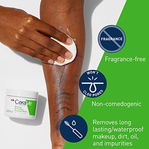 CeraVe Cleansing Balm, Hydrating Makeup Remover with Jojoba Oil, 1. 3oz detail image 8