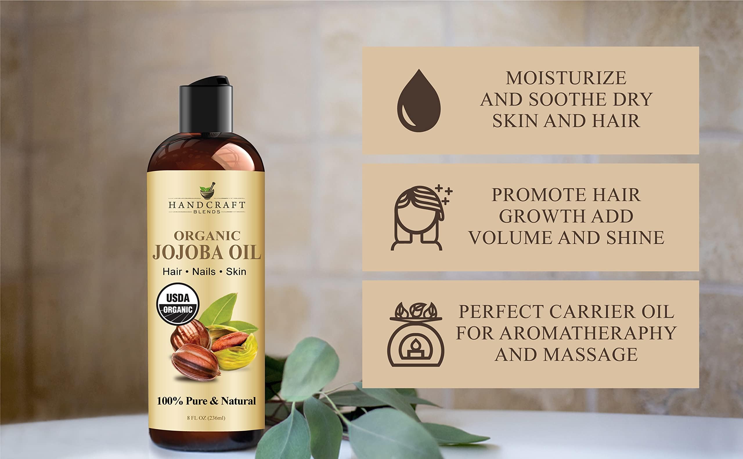 Handcraft Blends Organic Jojoba Oil - 8 Fl Oz detail image 5