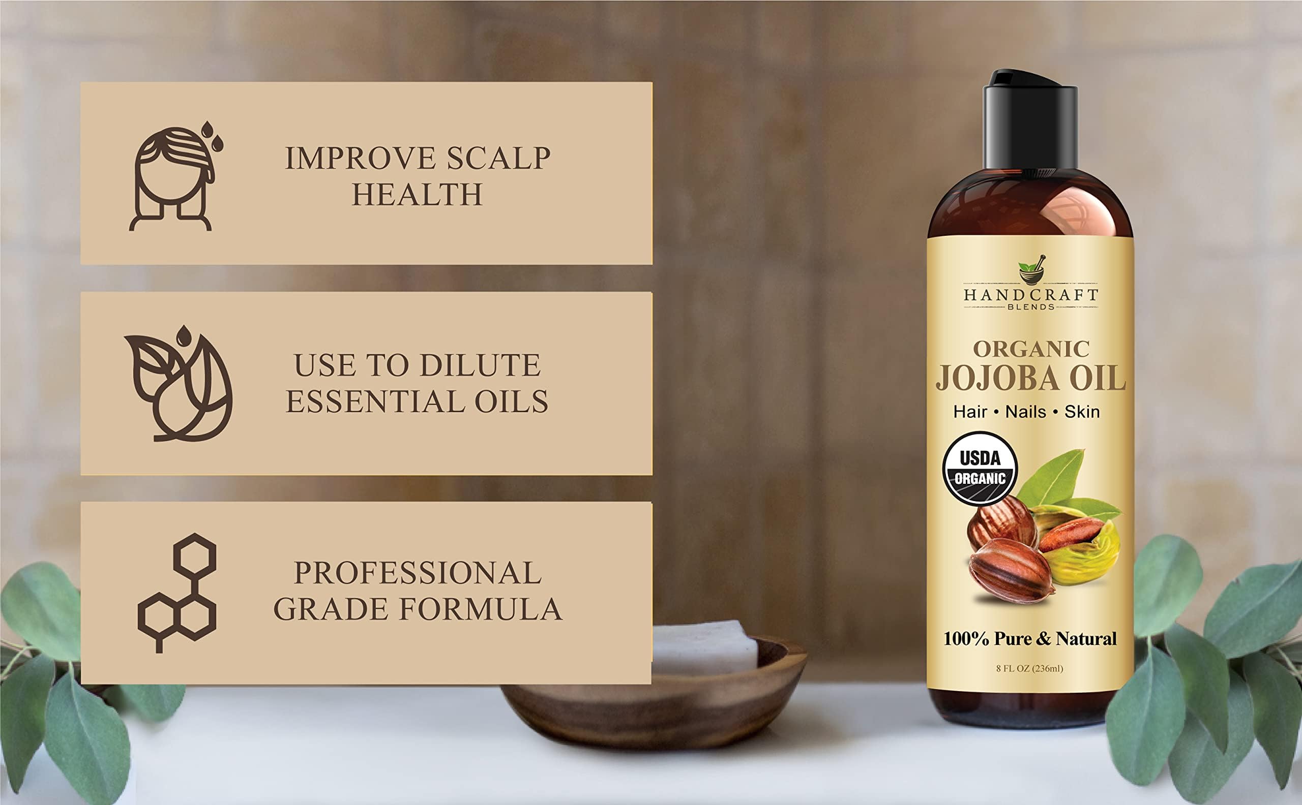 Handcraft Blends Organic Jojoba Oil - 8 Fl Oz detail image 4