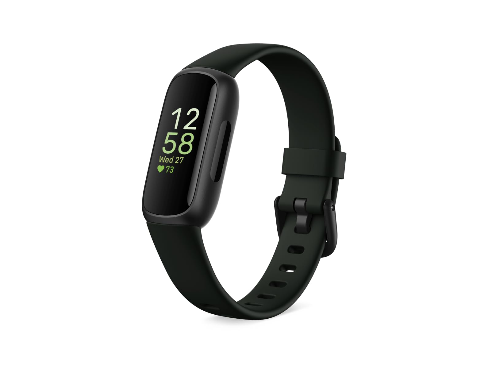Fitbit Inspire 3 Health & Fitness Tracker with Stress Management, Workout Intensity, Sleep Tracking, 24/7 Heart Rate - 3-Month Google Health Premium Membership Included - Midnight Zen/Black detail image 1