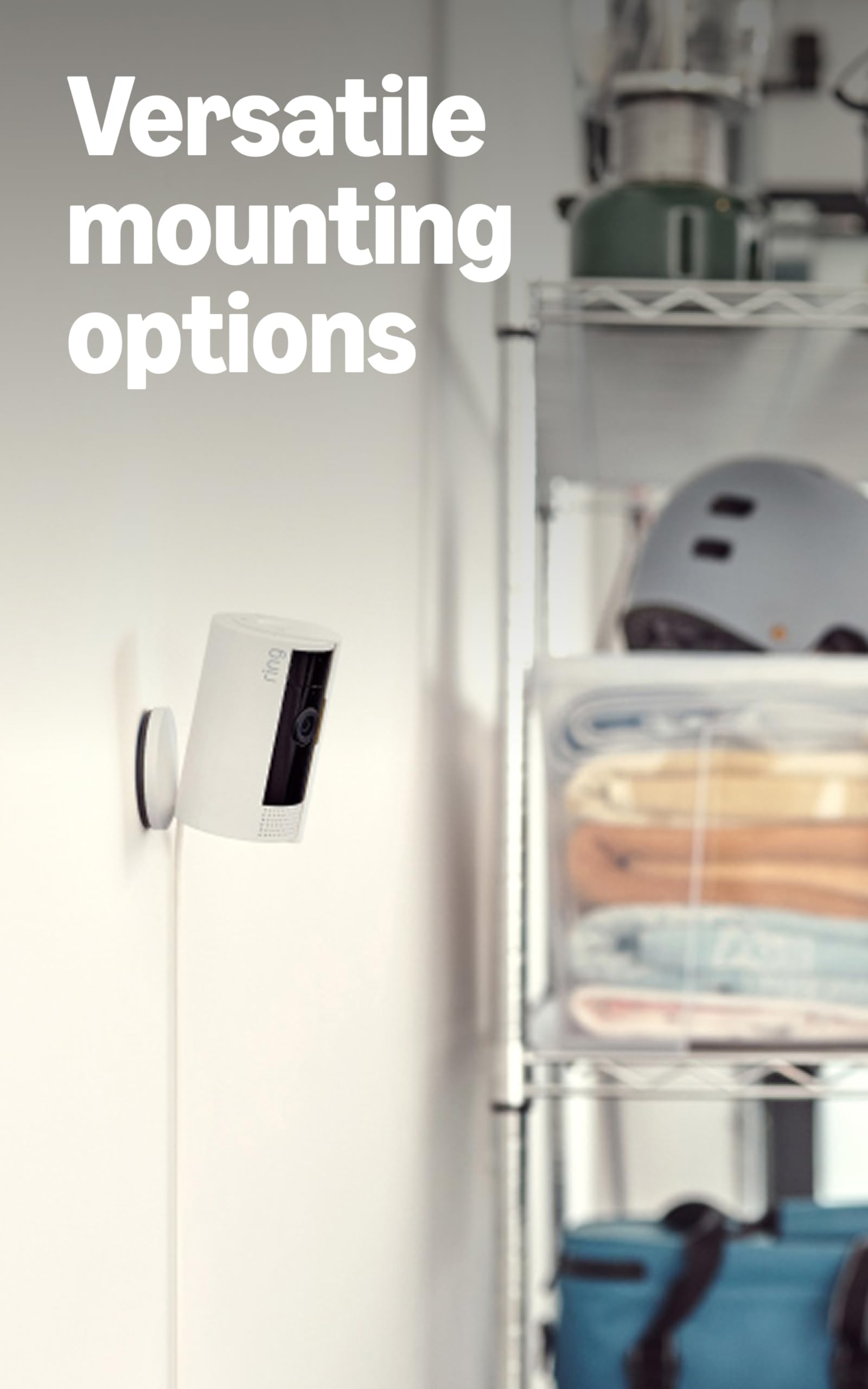 Ring Indoor Cam, Home or business security in 1080p HD video, White detail image 5