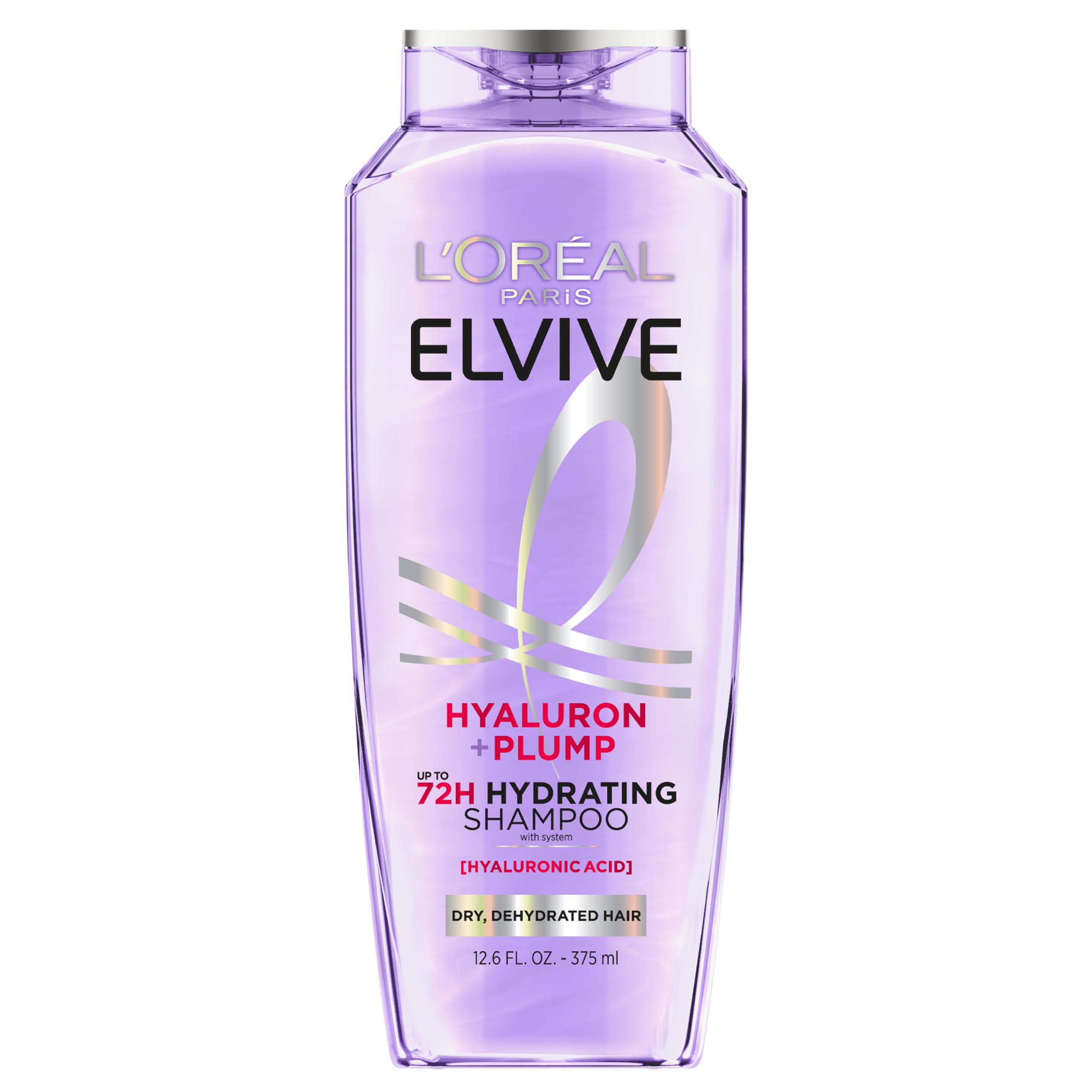 L'Oreal Paris Elvive Hyaluron Plump Shampoo, 12. 6 Fl Oz detail image 1