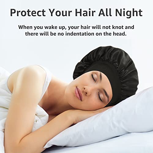3PCS Bonnets for Women, Satin Bonnet Hair Bonnet for Sleeping detail image 9