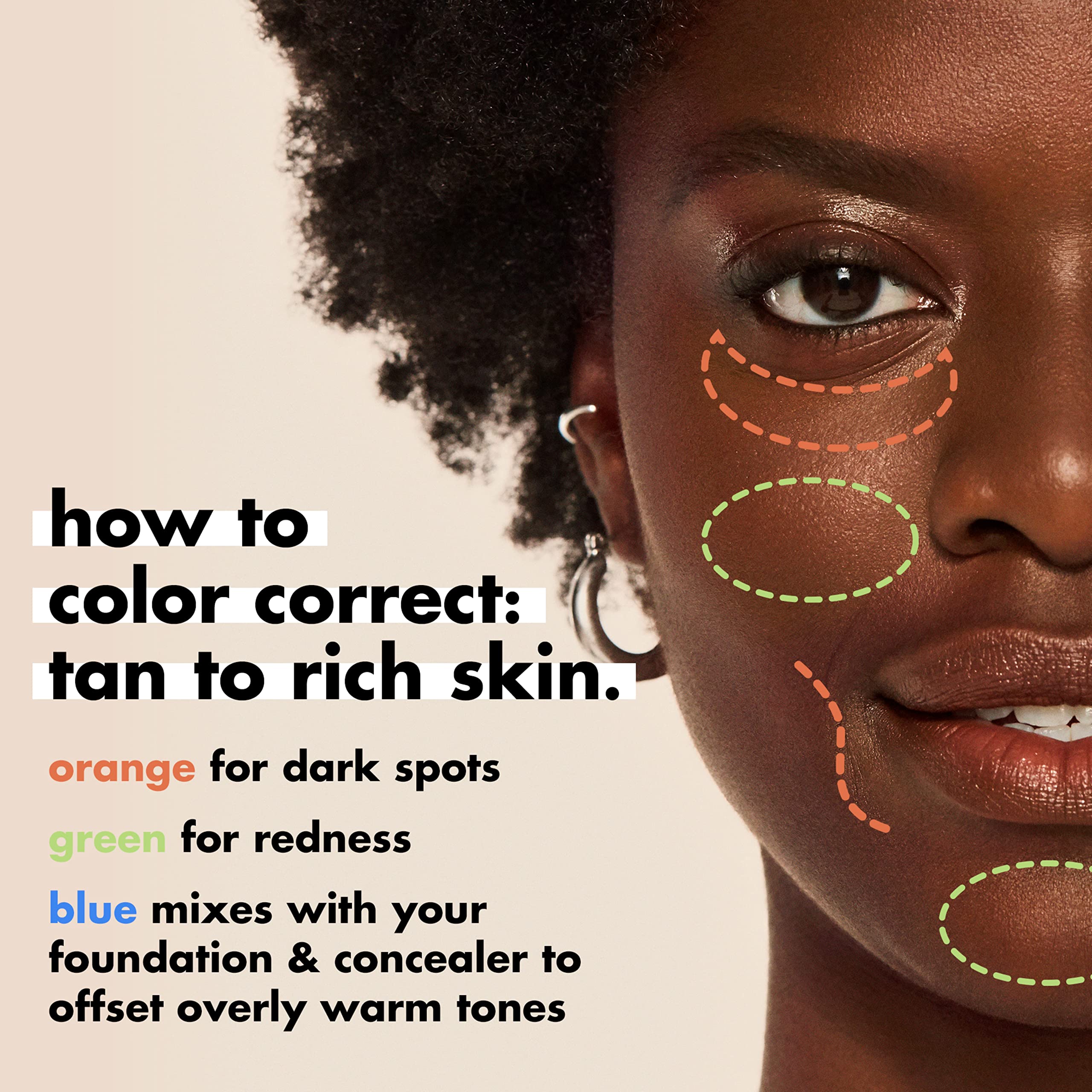 e. l. f. Camo Color Corrector for Dark Circles — Hydrating Under-Eye Brightening Concealer with Hyaluronic Acid, Peach detail image 5