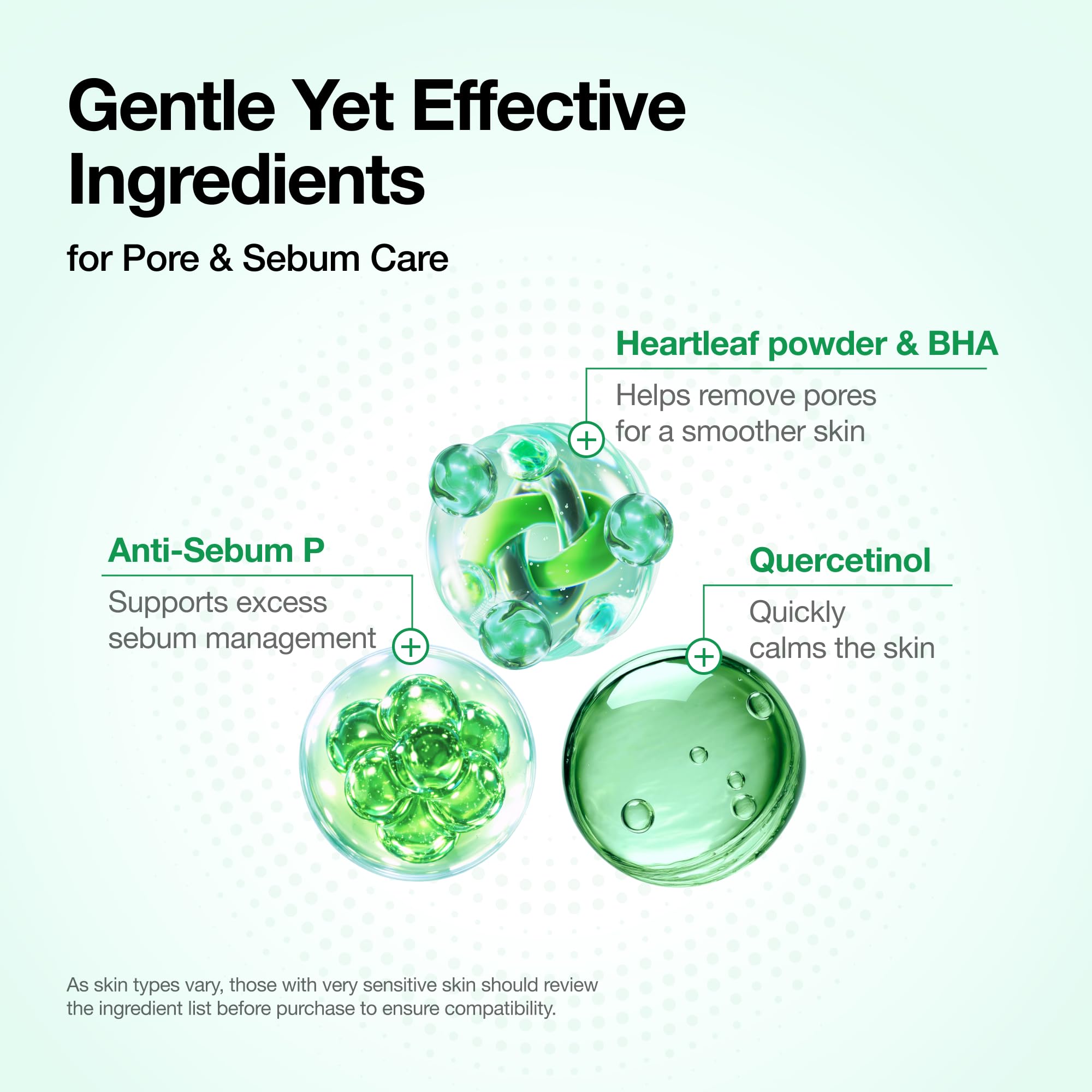 Anua Heartleaf Quercetinol Pore Deep Cleansing Foam, Hydrating Daily Facial Cleanser with BHA, 5. 07 fl oz detail image 4