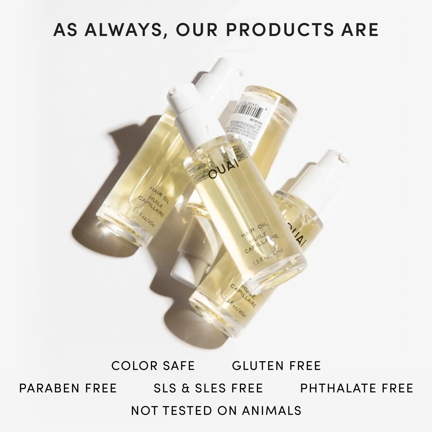OUAI Hair Oil, Heat Protectant, Hair Frizz Control, Travel Size, 0. 45 Fl Oz detail image 9