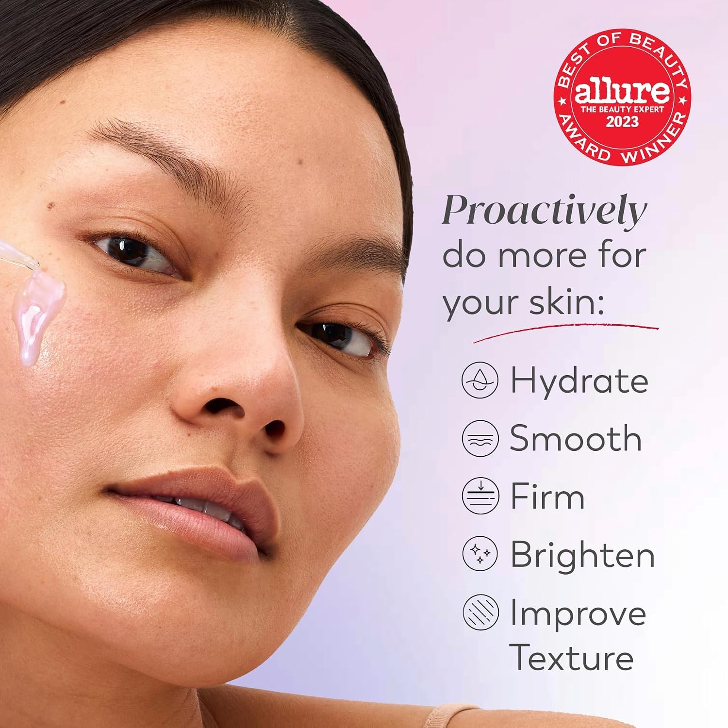 Olay Super Serum - Face Serum with Activated Niacinamide, Vitamin C & E, Collagen Peptide, AHA - 5-in-1 Brightening, Hydrating, Smoothing, Firming, Evening Tone - 1. 0 oz detail image 2
