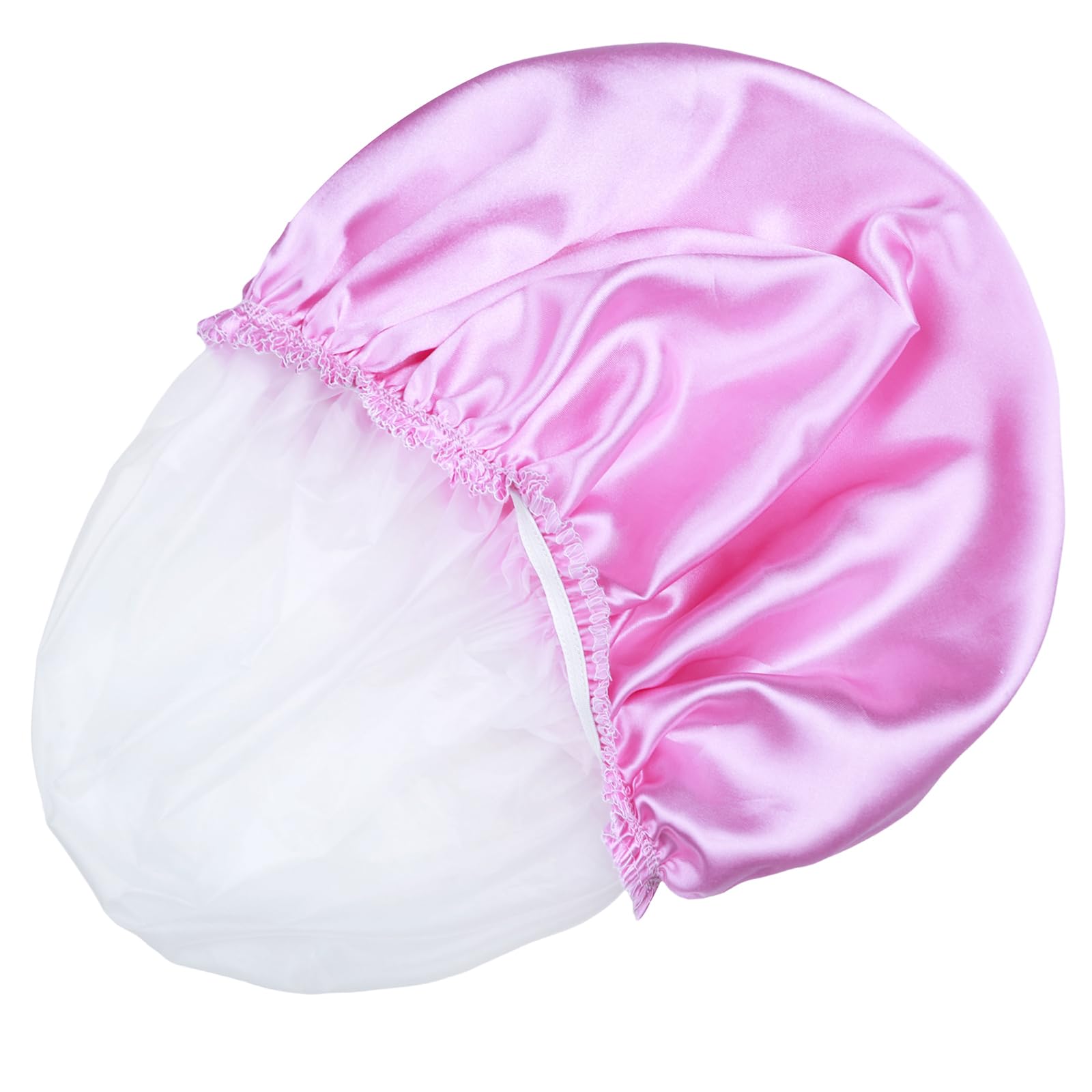 Shower Caps for Women, 4 PCS Reusable Waterproof Bath Cap detail image 8