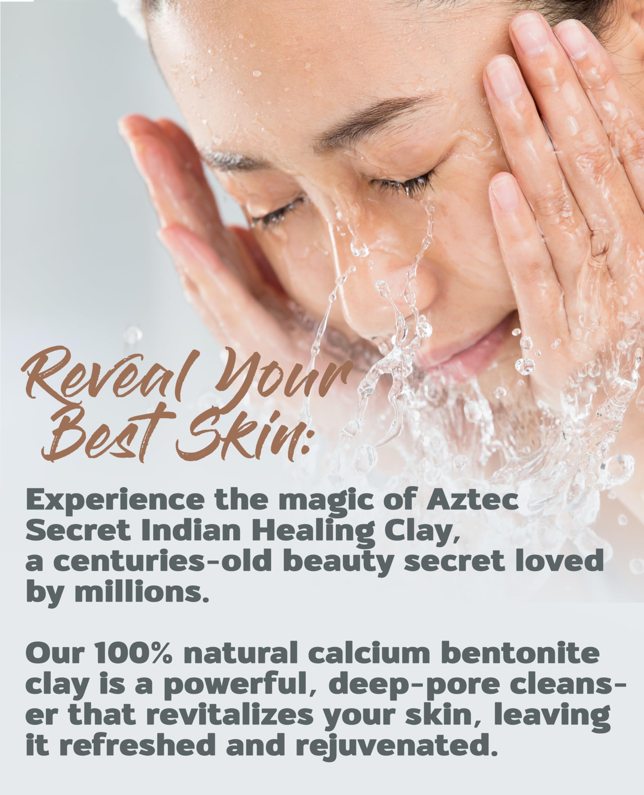 Aztec Secret Essential Indian Clay Mask Kit by Etana – 100% Natural Calcium Bentonite for Deep Pore Cleansing - Facial, Hair & Body Detox Set With Accessories detail image 4