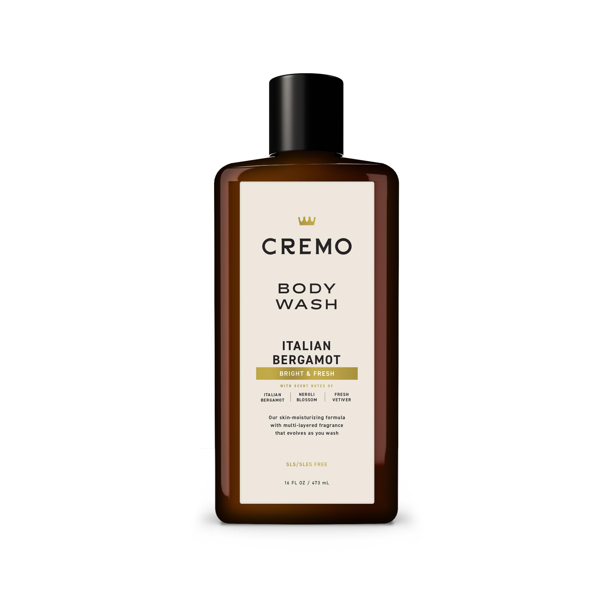 Cremo Body Wash for Men, Rich-Lathering Italian Bergamot, 16 Fl Oz detail image 1