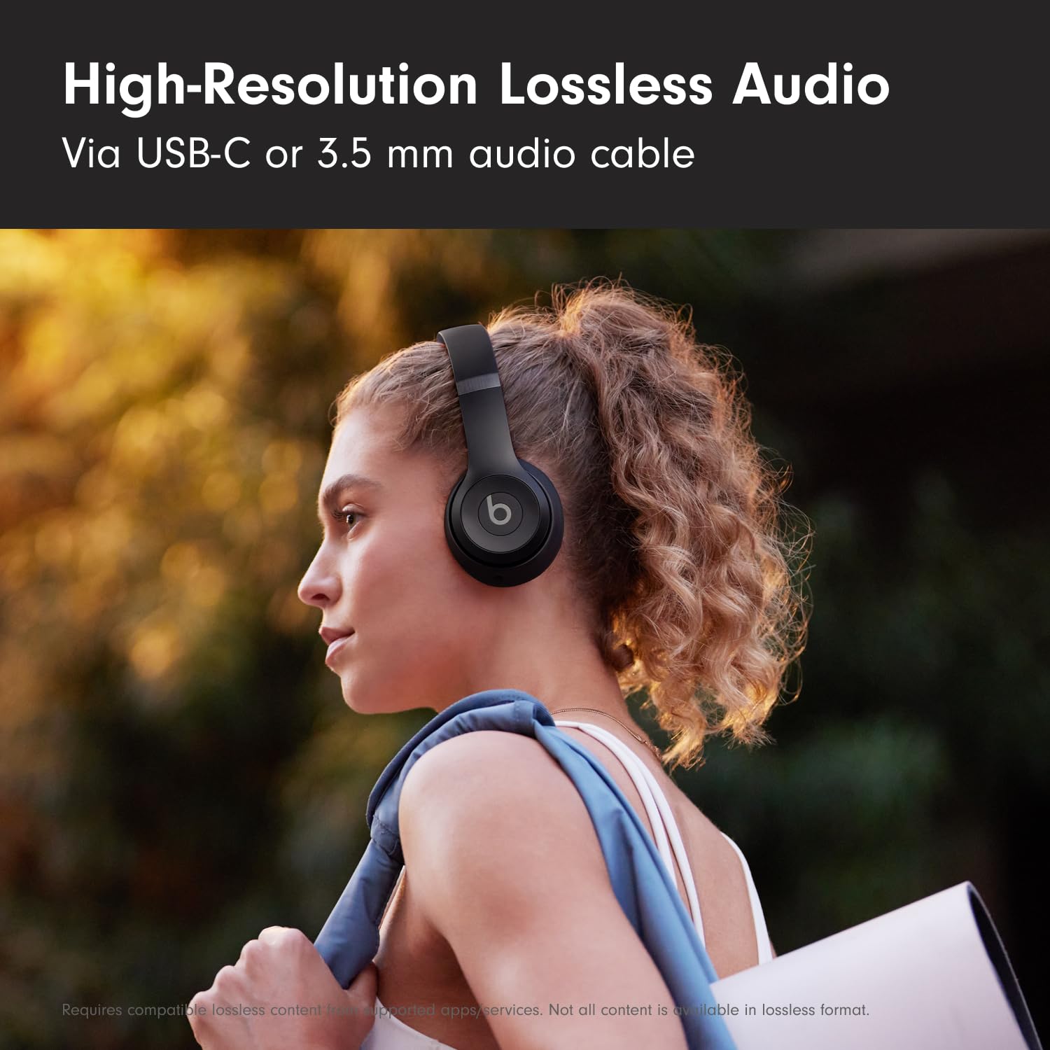 Beats Solo 4 - Wireless On-Ear Bluetooth Headphones, Up to 50-Hour Battery Life, Ultra-Lightweight Comfort, Powerful and Balanced Sound, Apple & Android Compatible - Matte Black detail image 7