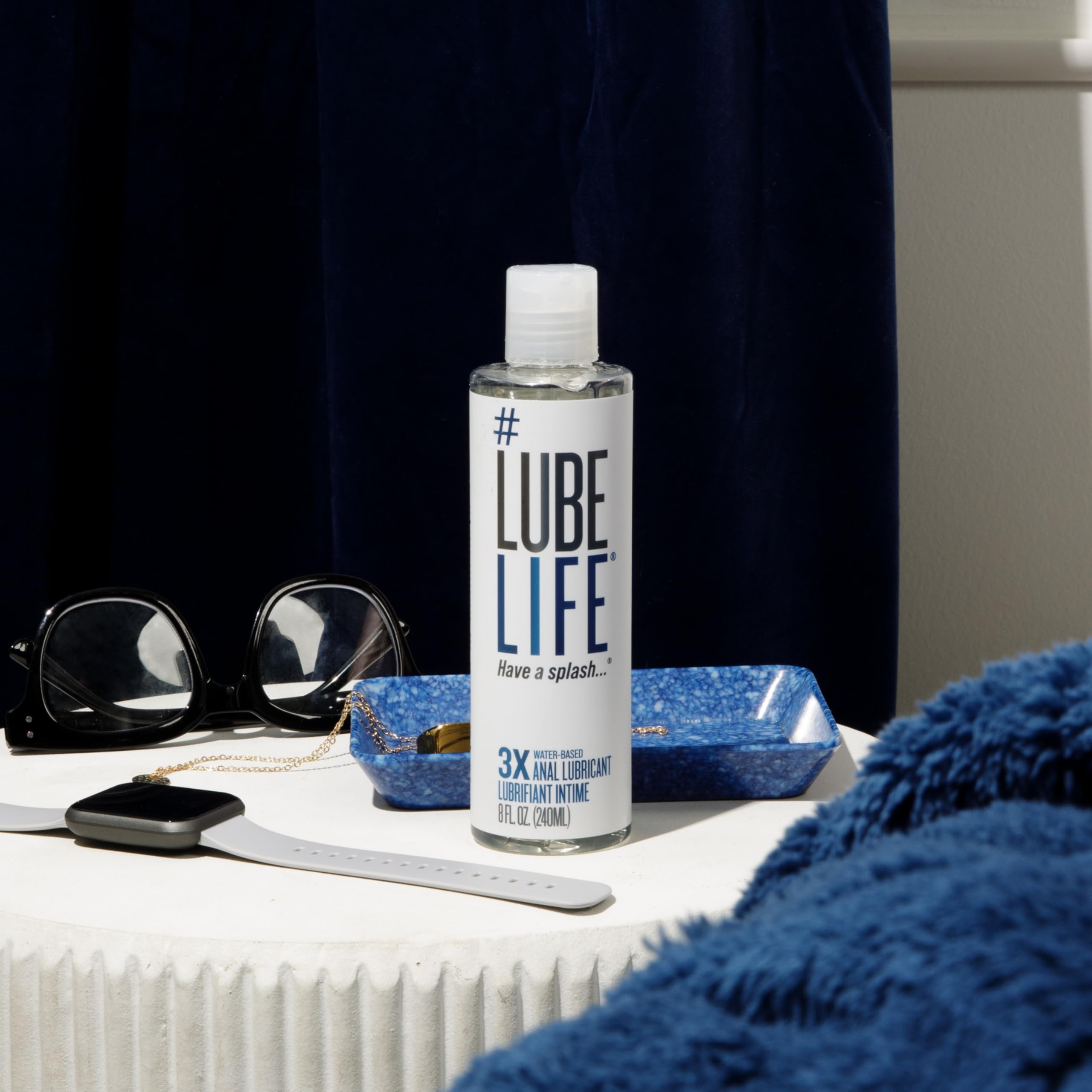 LUBELIFE 3X Anal Water-Based Lubricant, Extra Thick, Toy & Condom Compatible, 8 fl oz detail image 5
