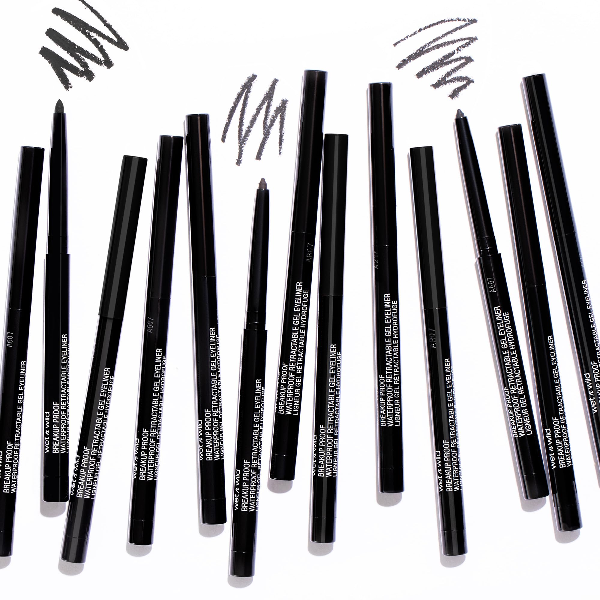wet n wild MegaLast Retractable Waterproof Ultra-Fine Eyeliner Pencil (Long-Lasting) — Black, Pack of 2 detail image 8