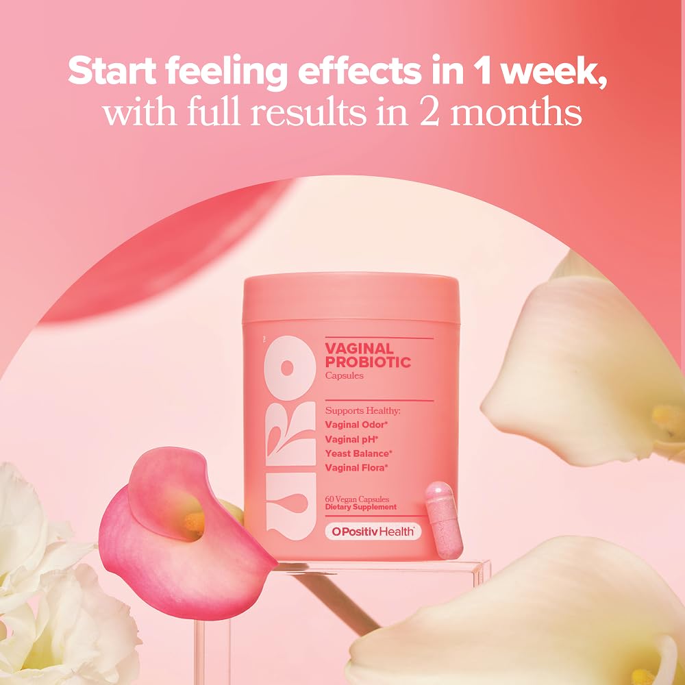 O Positiv URO Vaginal Probiotics for Women with Prebiotics & Lactobacillus — Vaginal pH Balance, Odor & Flora Support, 60 Capsules (1 Month) detail image 5