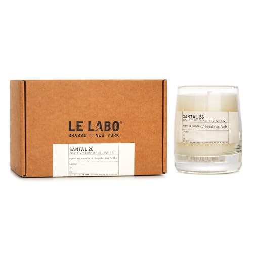 LE LABO Santal 26 Scented Candle 245 Grams 8.6 Ounce Glass jar Boxed Made in USA, Cream detail image 6