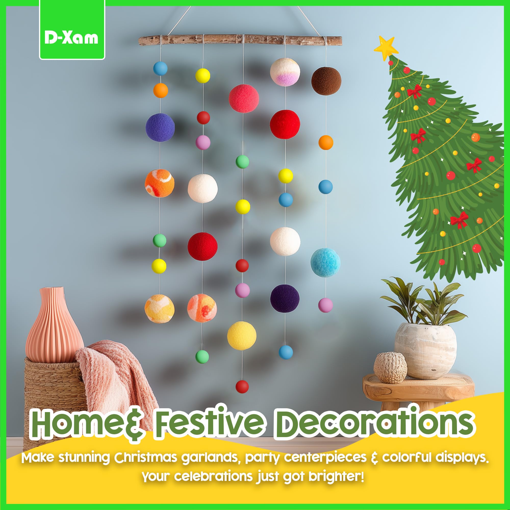 D-Xam Colored Ping Pong Balls Table Tennis Ball for Games Arts Pong Balls Pack of 50, 30 and More for Party Pets School Activities Christmas Halloween Must Have for Teachers Kids Teens Adults detail image 6