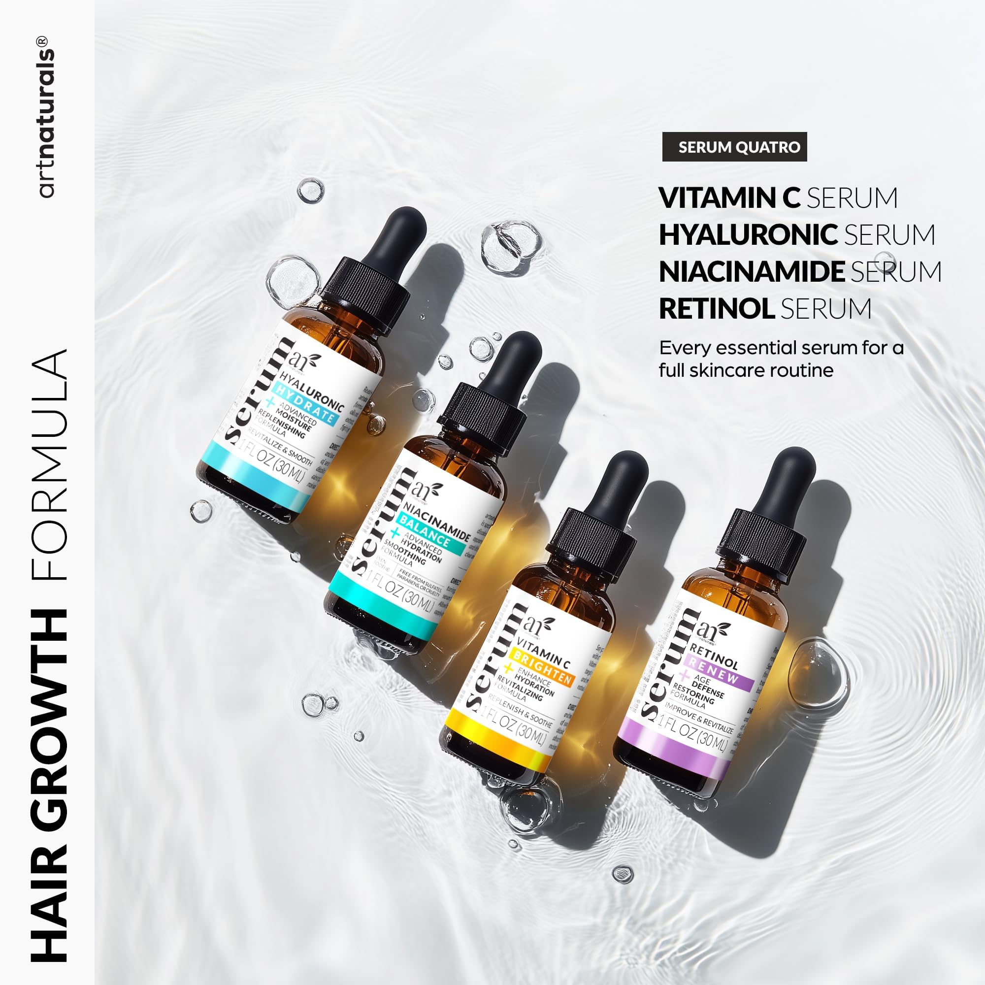 ArtNaturals Vitamin C Skincare Serum Set, 4 Piece detail image 2