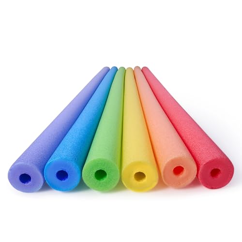 SLOOSH Colorful Pool Foam Noodles, Pack of 6, 48-inch Thick Floating Pool Noodles for Swimming, Crafts and Toys detail image 9