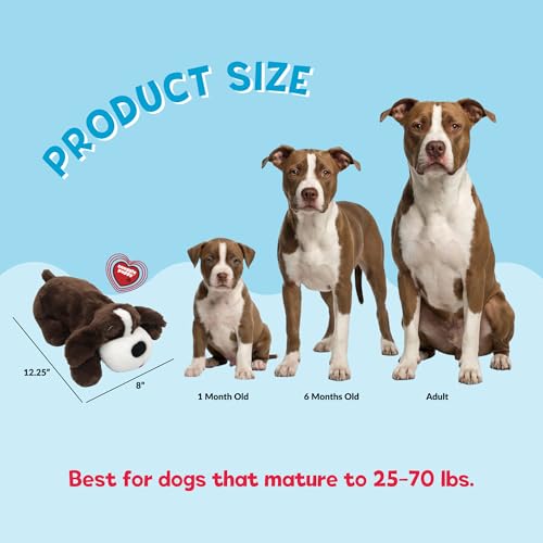 Snuggle Puppy Breed Buddies Calming Plush Toy with Real-Feel Heartbeat & Heat Pack — Medium (Bully Breed) detail image 8