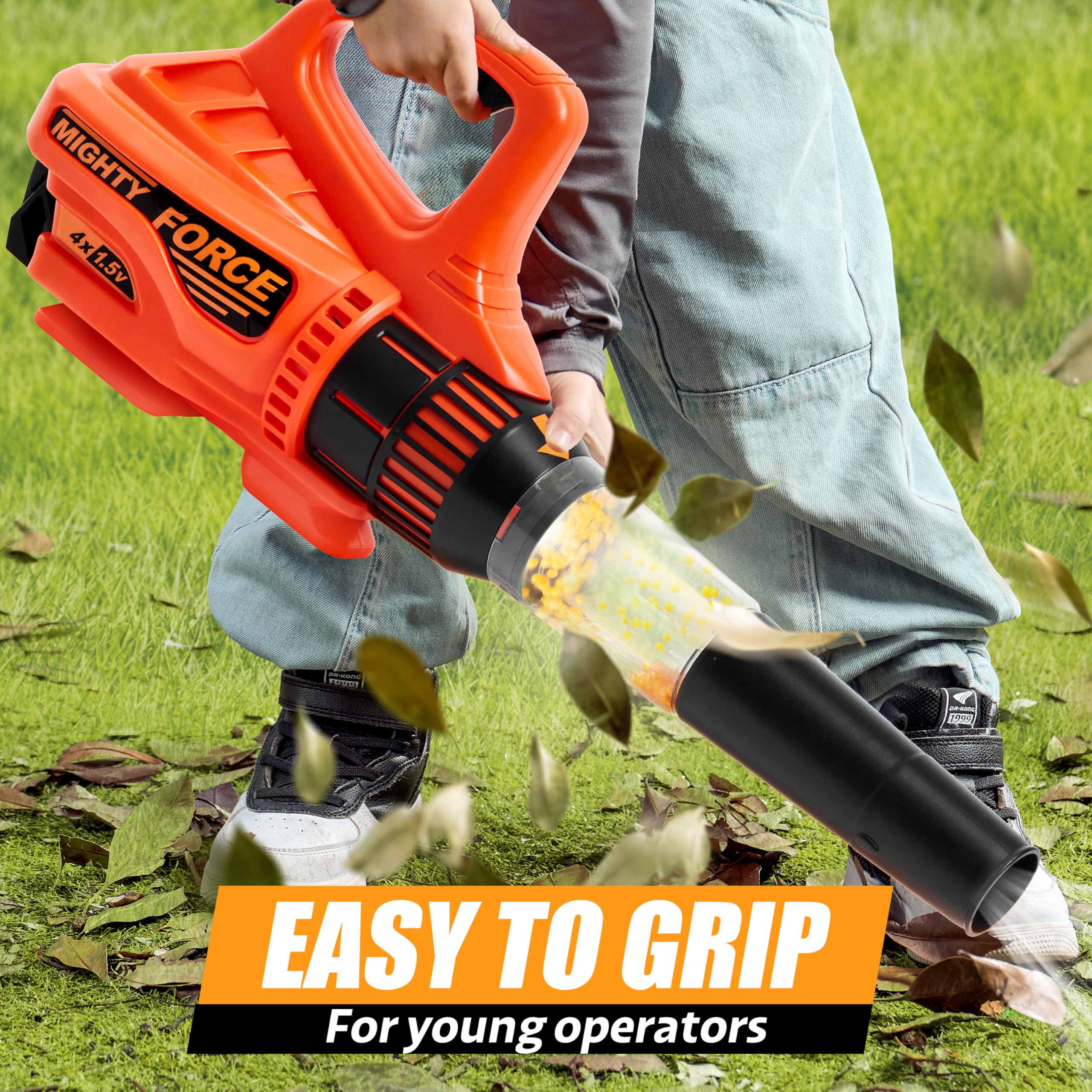 JOVA lalalark Kids Powerful Leaf Blower with Realistic Sound & Lights, Role Play Toy for Ages 3-5, Birthday Gift detail image 2