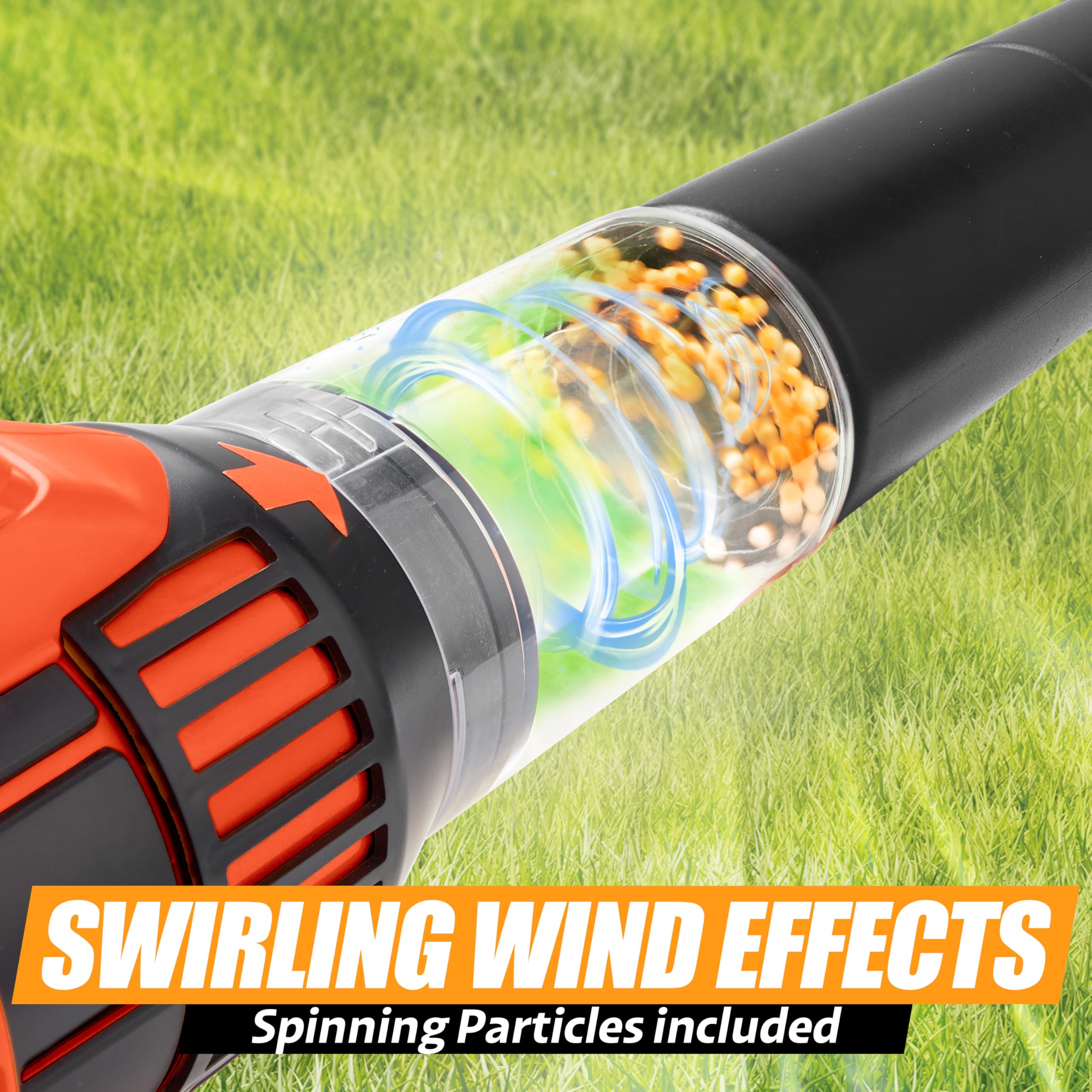 JOVA lalalark Kids Powerful Leaf Blower with Realistic Sound & Lights, Role Play Toy for Ages 3-5, Birthday Gift detail image 3