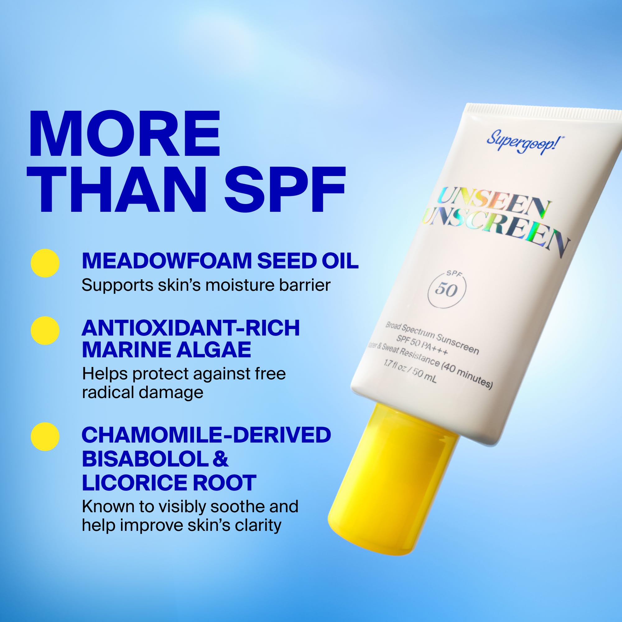 Supergoop! Unseen Sunscreen SPF 50 – Clear, Weightless, Scentless Face Sunscreen and Makeup-Gripping Primer, Oil-Free detail image 6