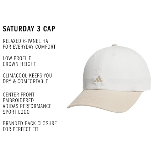 adidas Women's Saturday Hat – Relaxed Fit Strapback Baseball Cap detail image 7