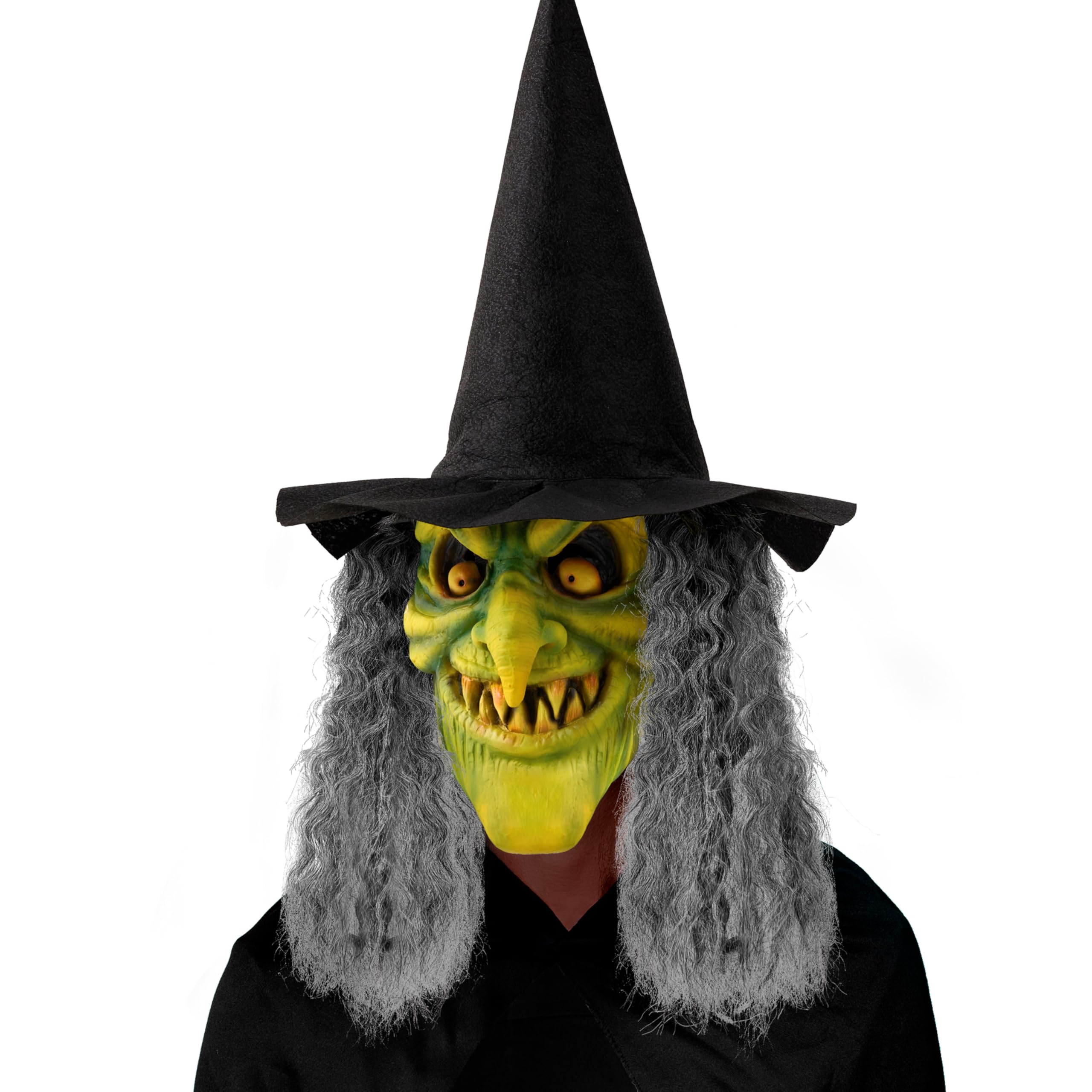 Spooktacular Creations Halloween Witch Latex Mask (Adult) detail image 7