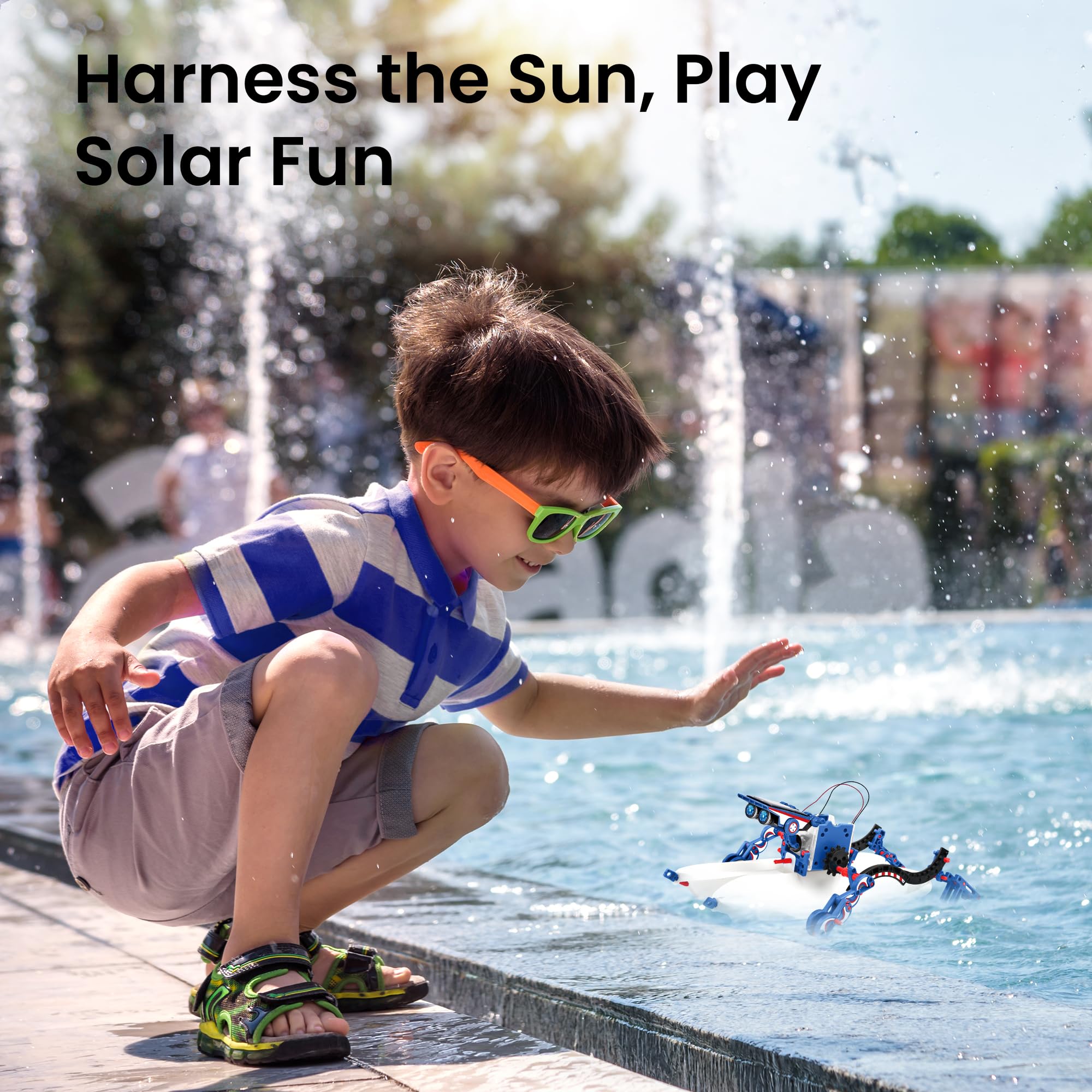 Sillbird 12-in-1 Solar Robot Building Kit — STEM DIY Robotic Toy for Kids Ages 8-12, 190 Pieces detail image 3