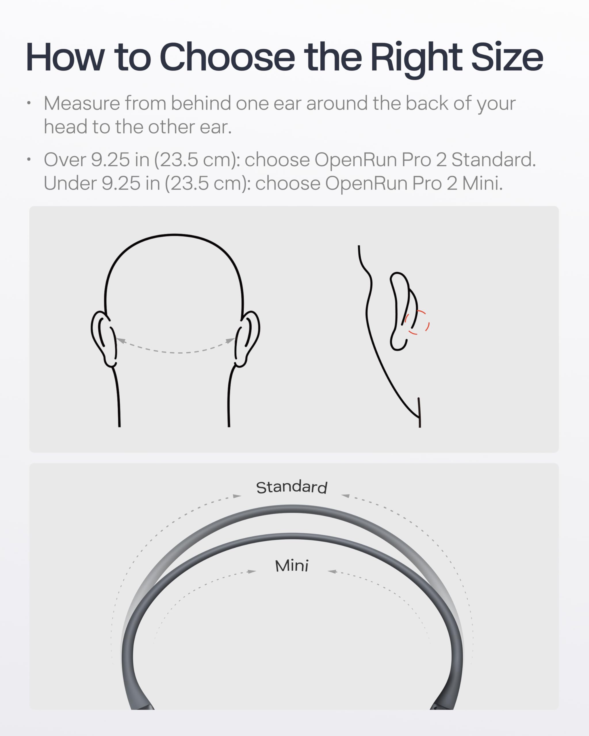 SHOKZ OpenRun Pro 2 auriculares de conducción ósea, Bluetooth abiertos para deporte — resistentes al sudor, ajuste seguro y cómodo, graves profundos, micrófono inteligente, banda reflectante detail image 3
